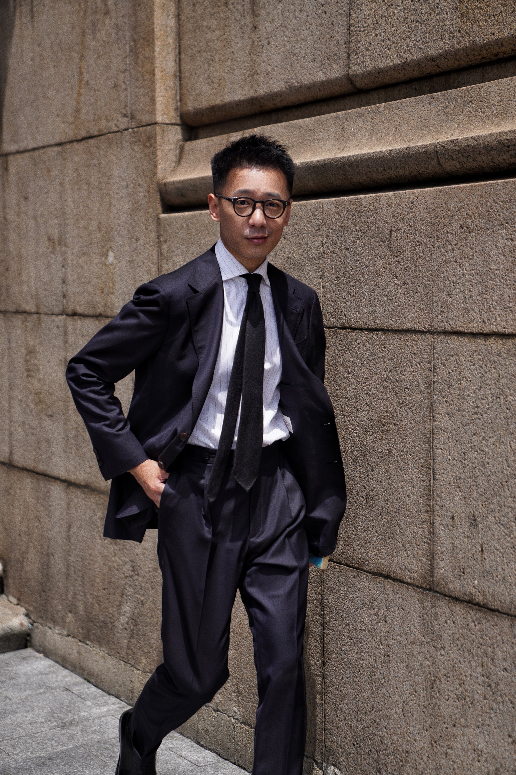 MTO Navy Twill 15 Micron 160s Suit #430