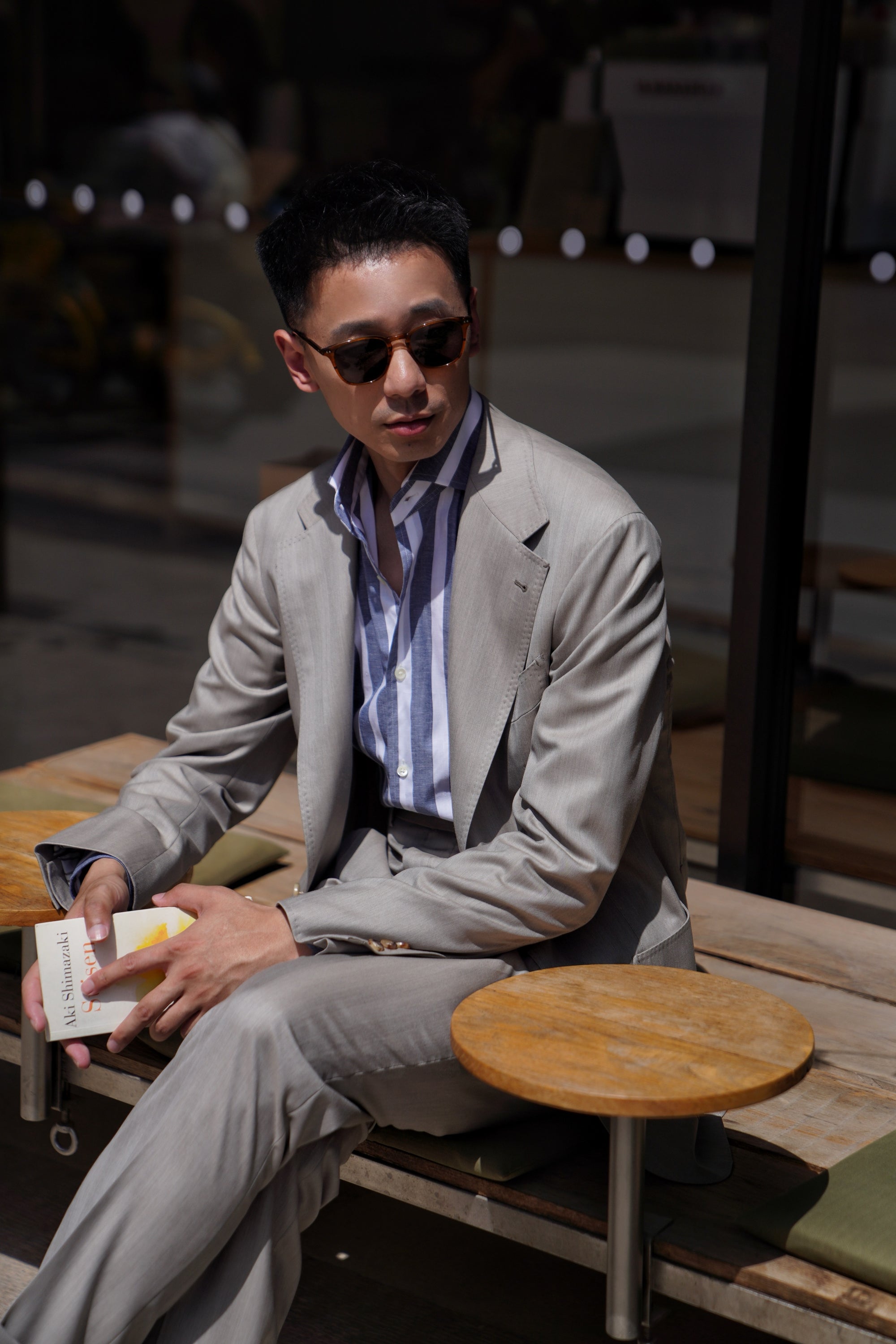 MTO Sand Herringbone 15 Micron 160s Suit #427