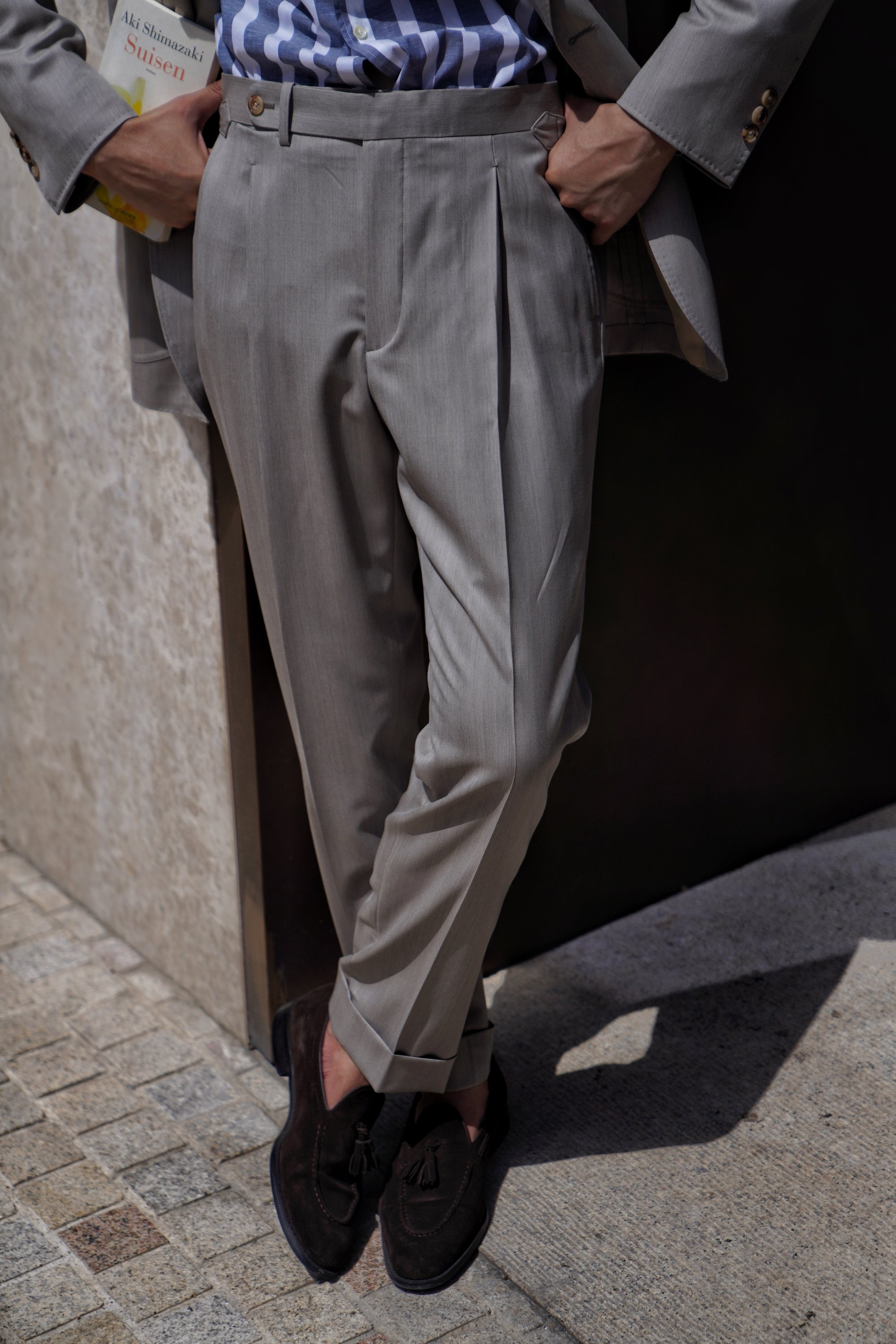 MTO Sand Herringbone 15 Micron 160s Suit #427