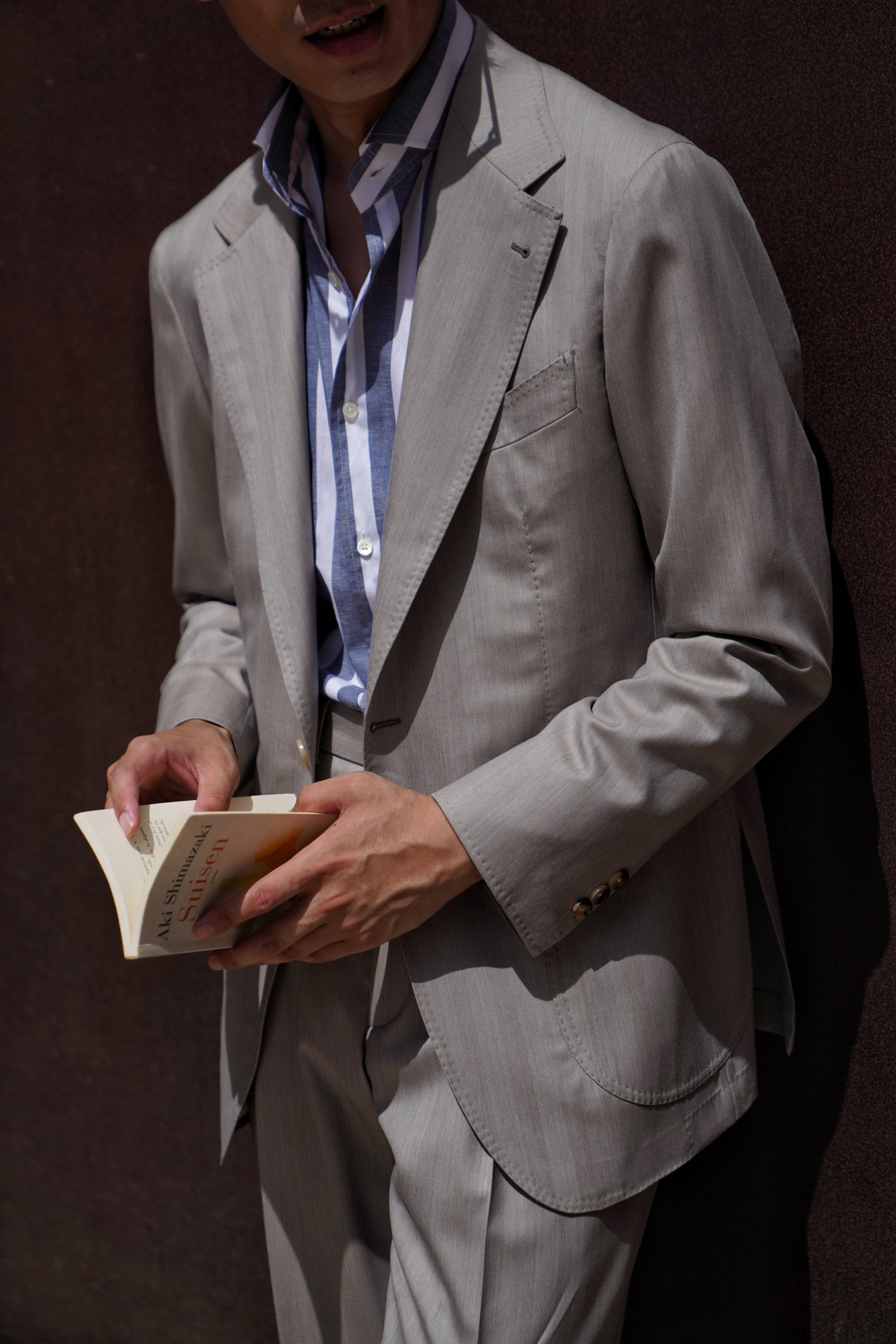 MTO Sand Herringbone 15 Micron 160s Suit #427