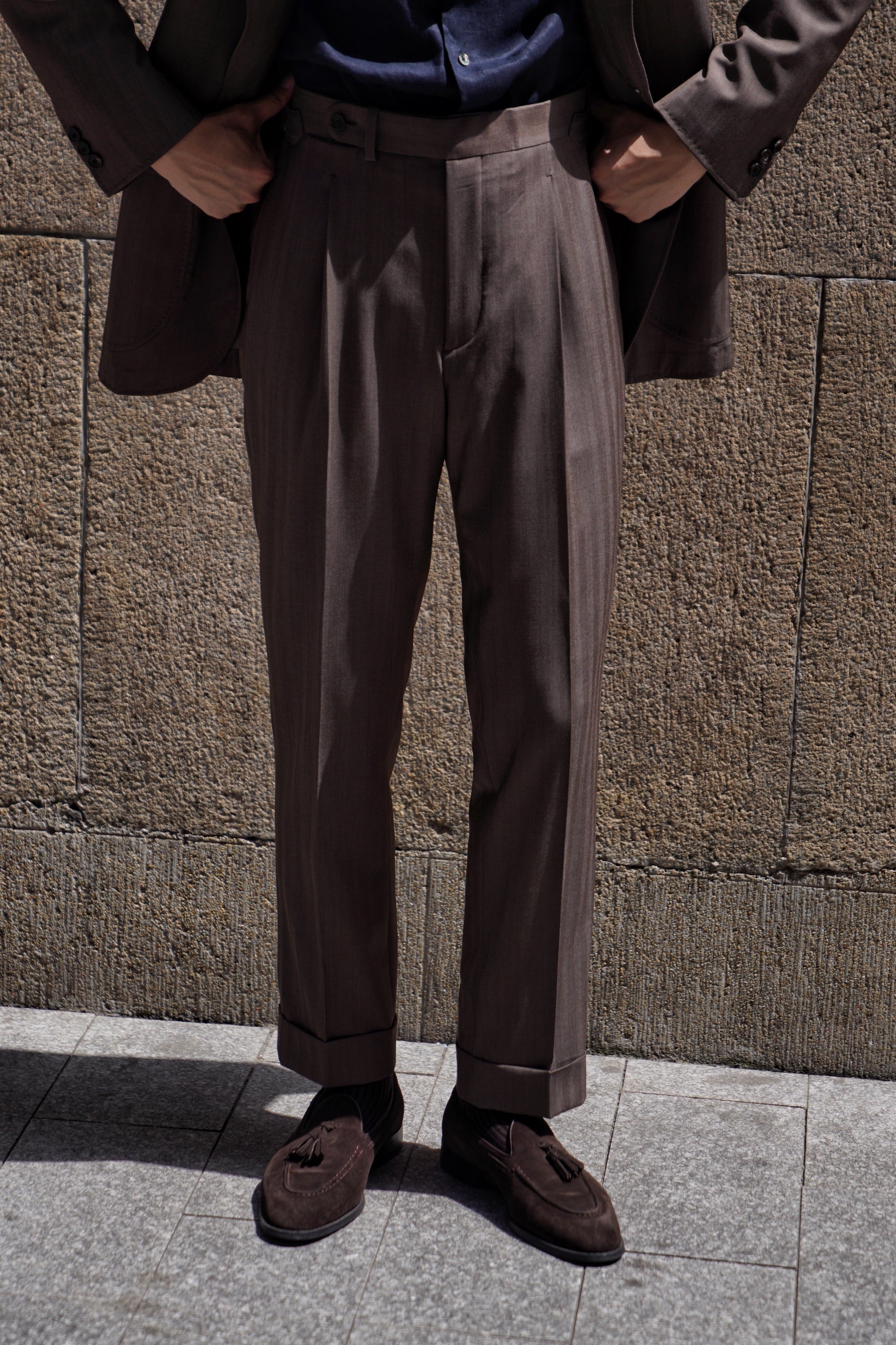 MTO Rusty Herringbone 16 Micron 140s Suit #414