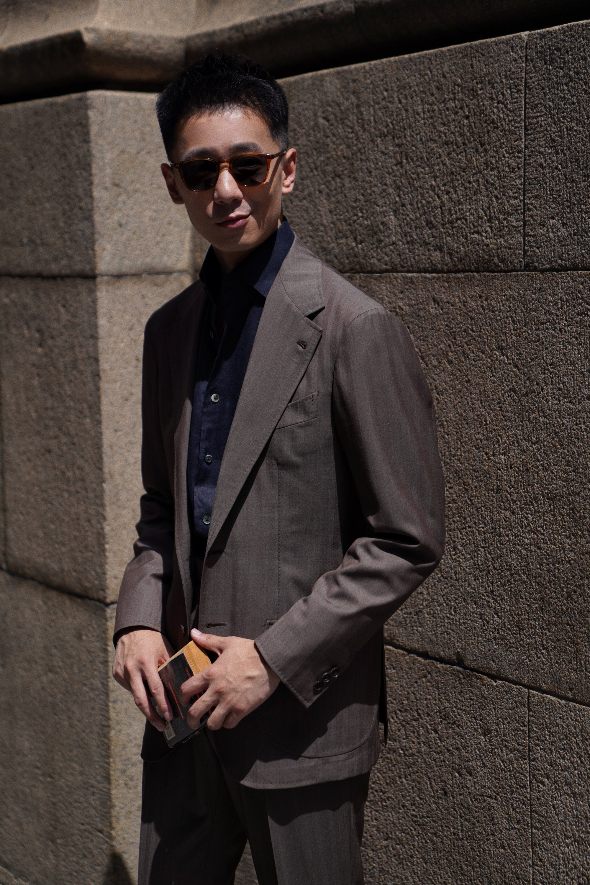 MTO Rusty Herringbone 16 Micron 140s Suit #414