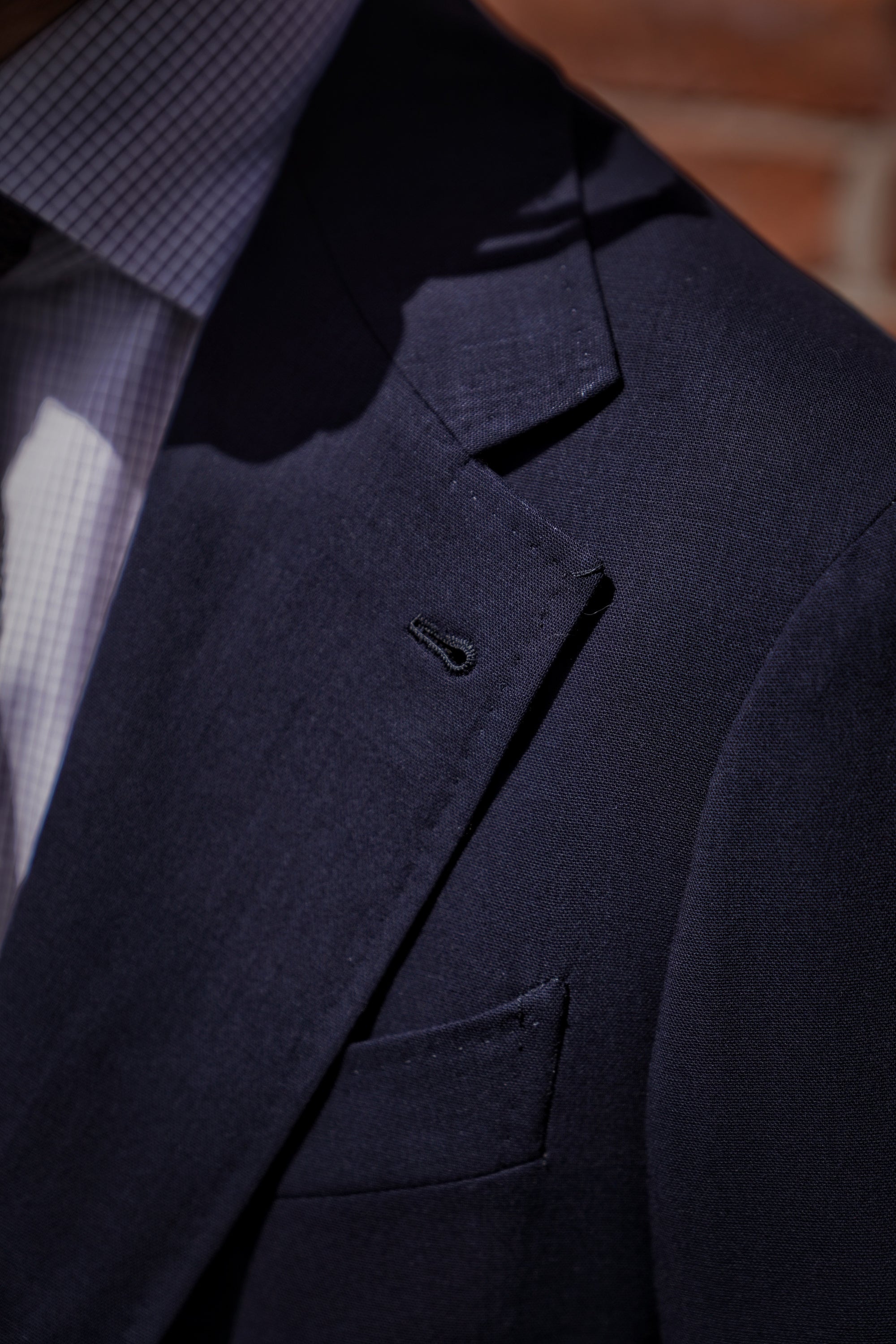 MTO Dark Navy Hightwist 16 Micron 140s Suit #412