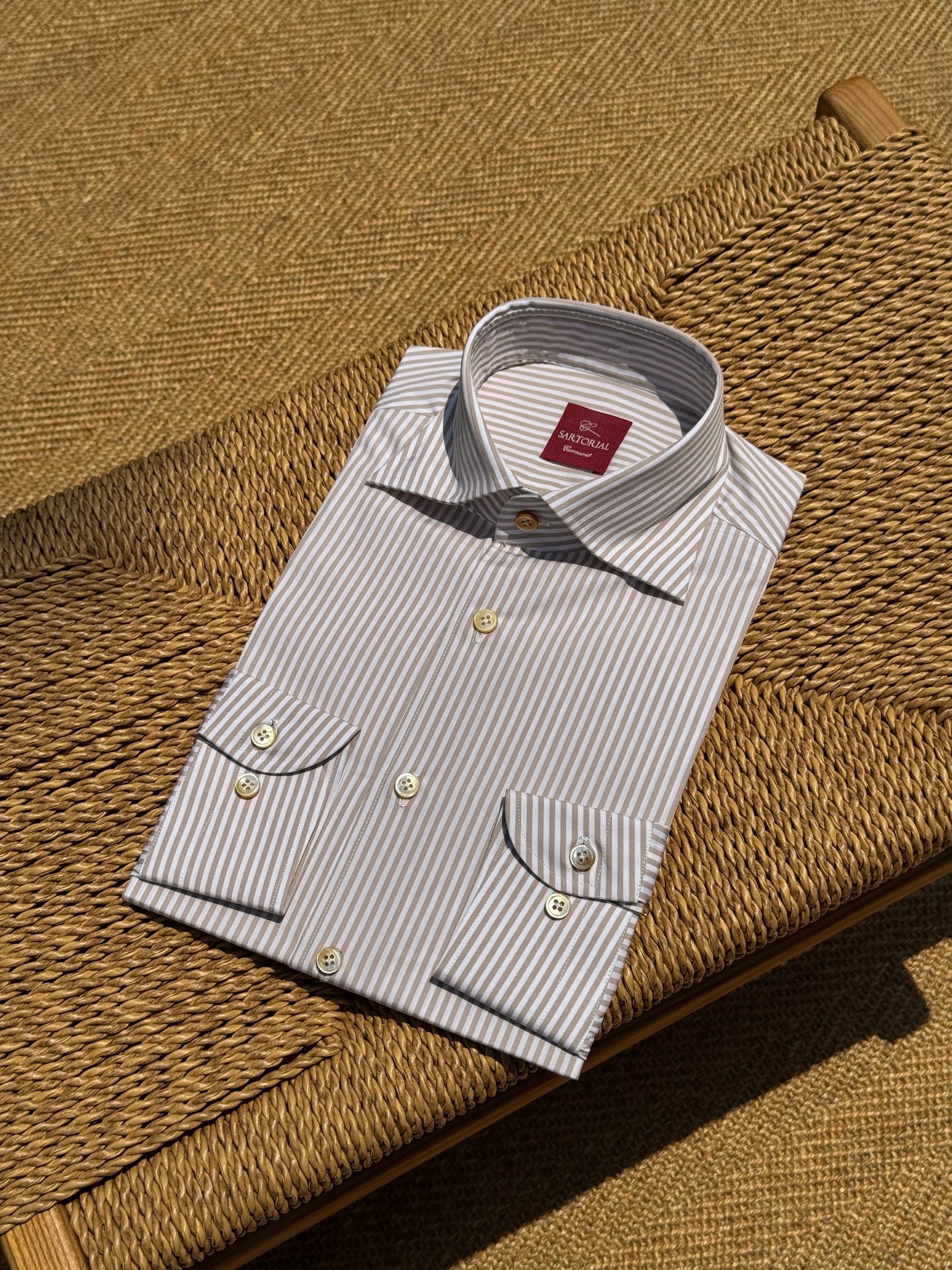 MTO Hand-stitched Stripe Shirt #47 #48