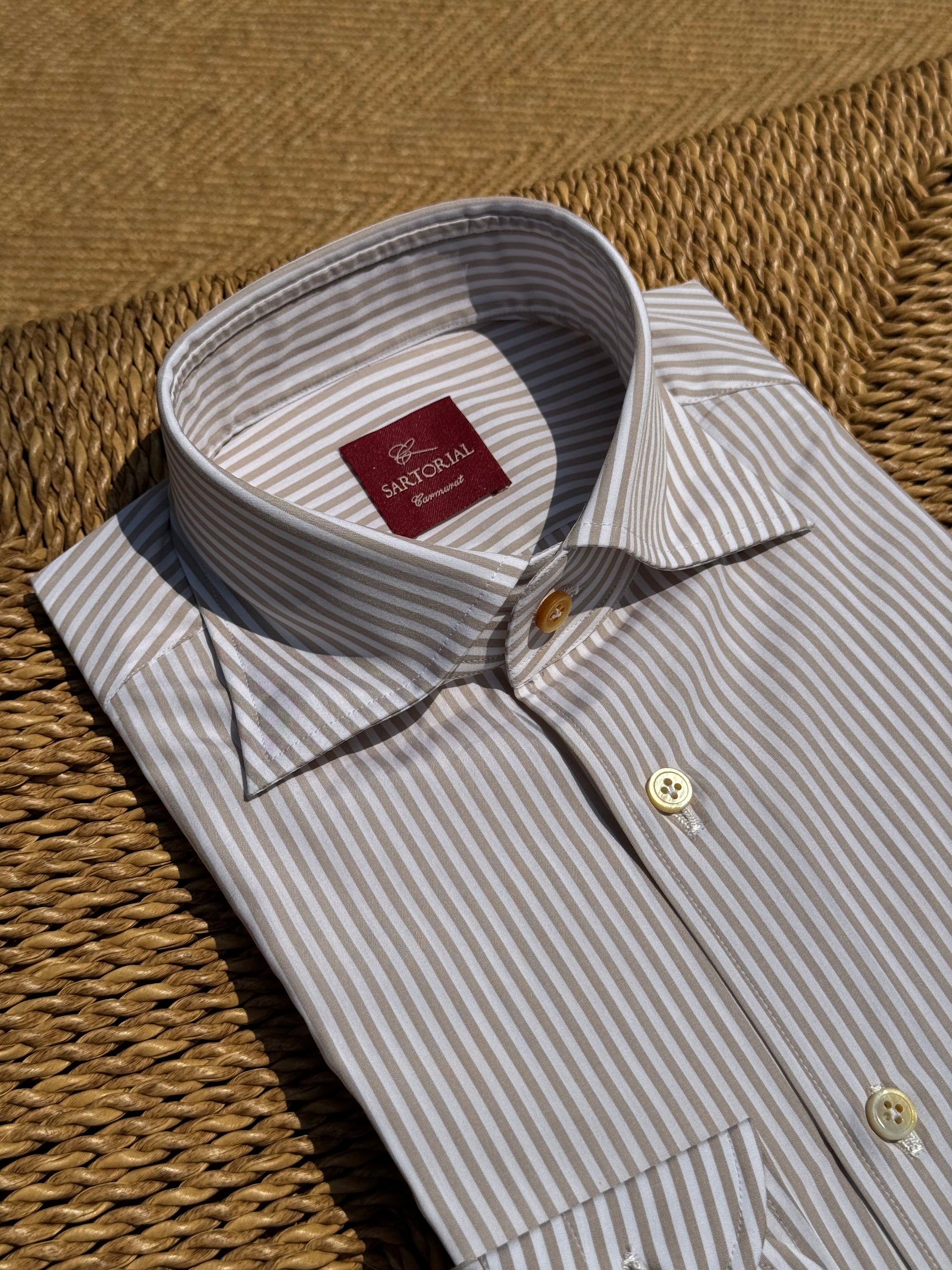 MTO Hand-stitched Stripe Shirt #47 #48
