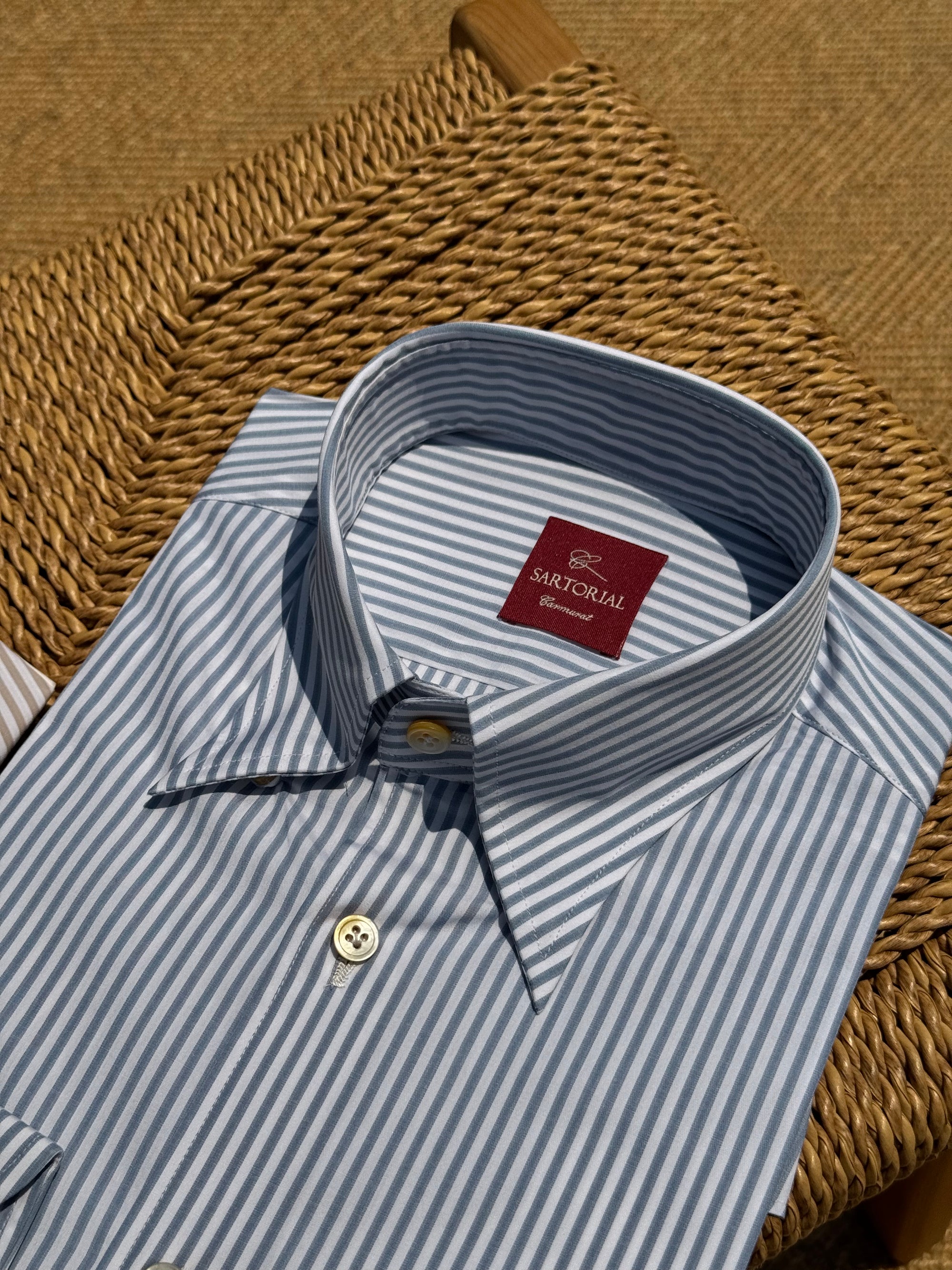 MTO Hand-stitched Stripe Shirt #47 #48