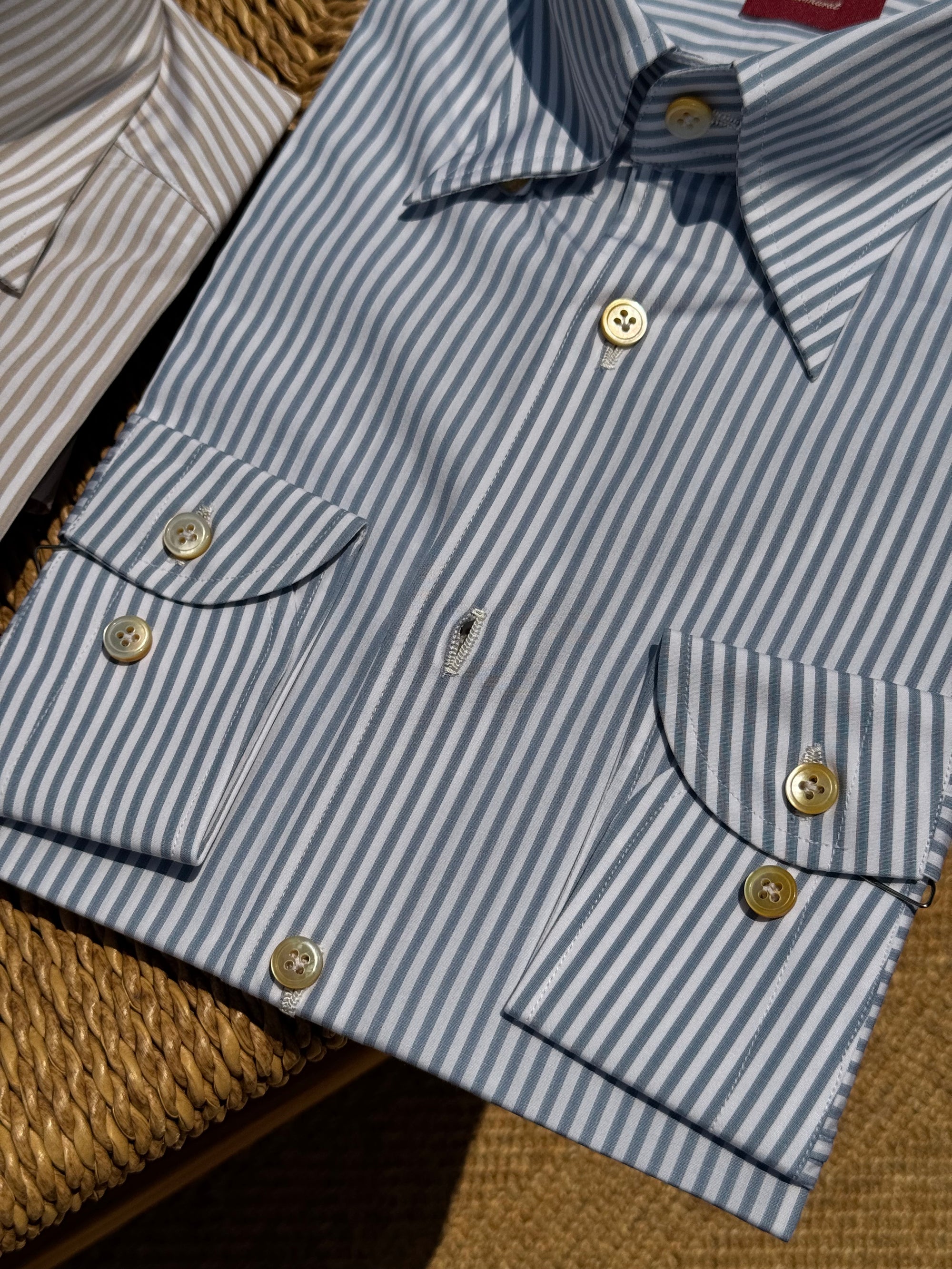 MTO Hand-stitched Stripe Shirt #47 #48