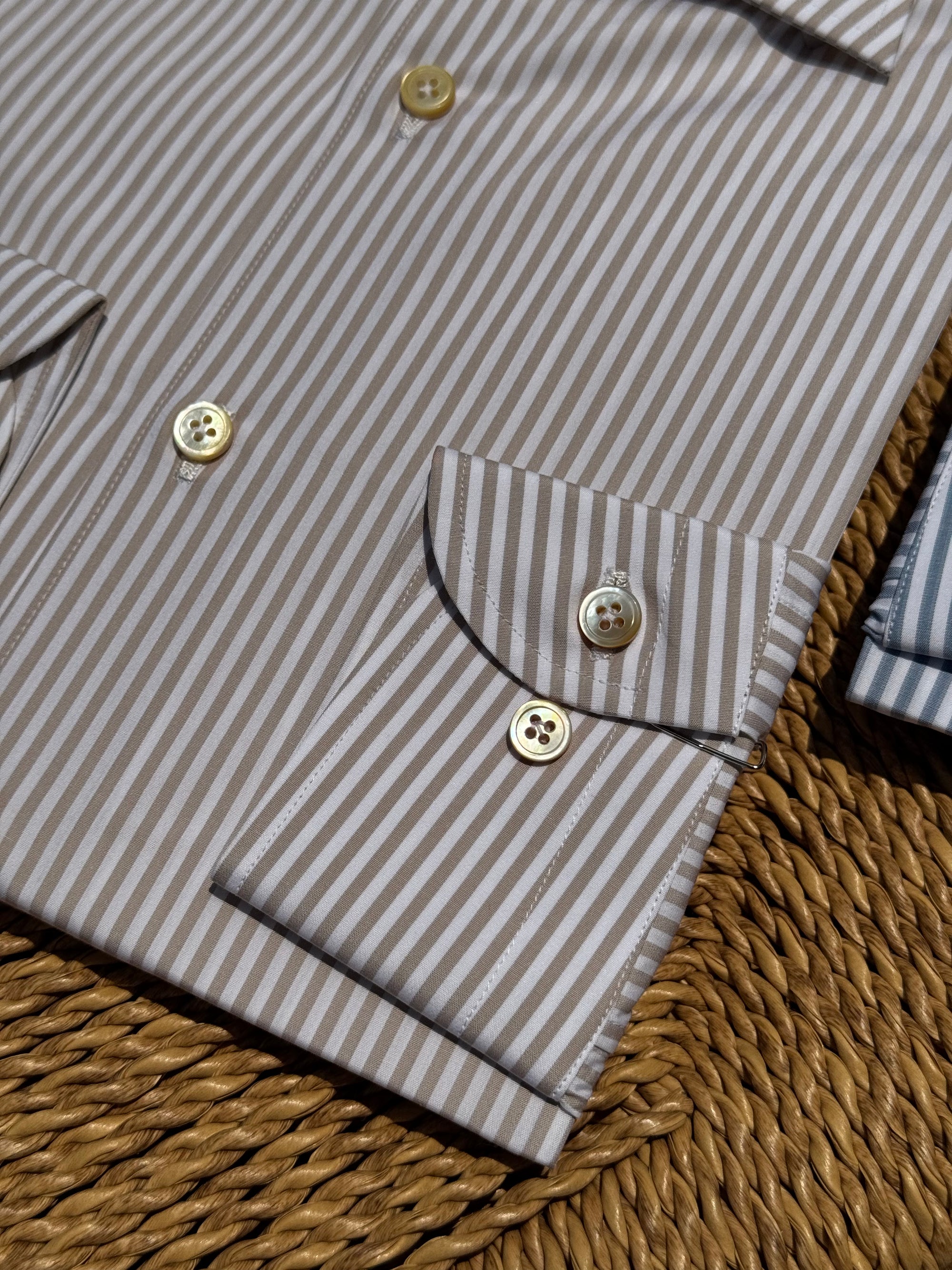 MTO Hand-stitched Stripe Shirt #47 #48