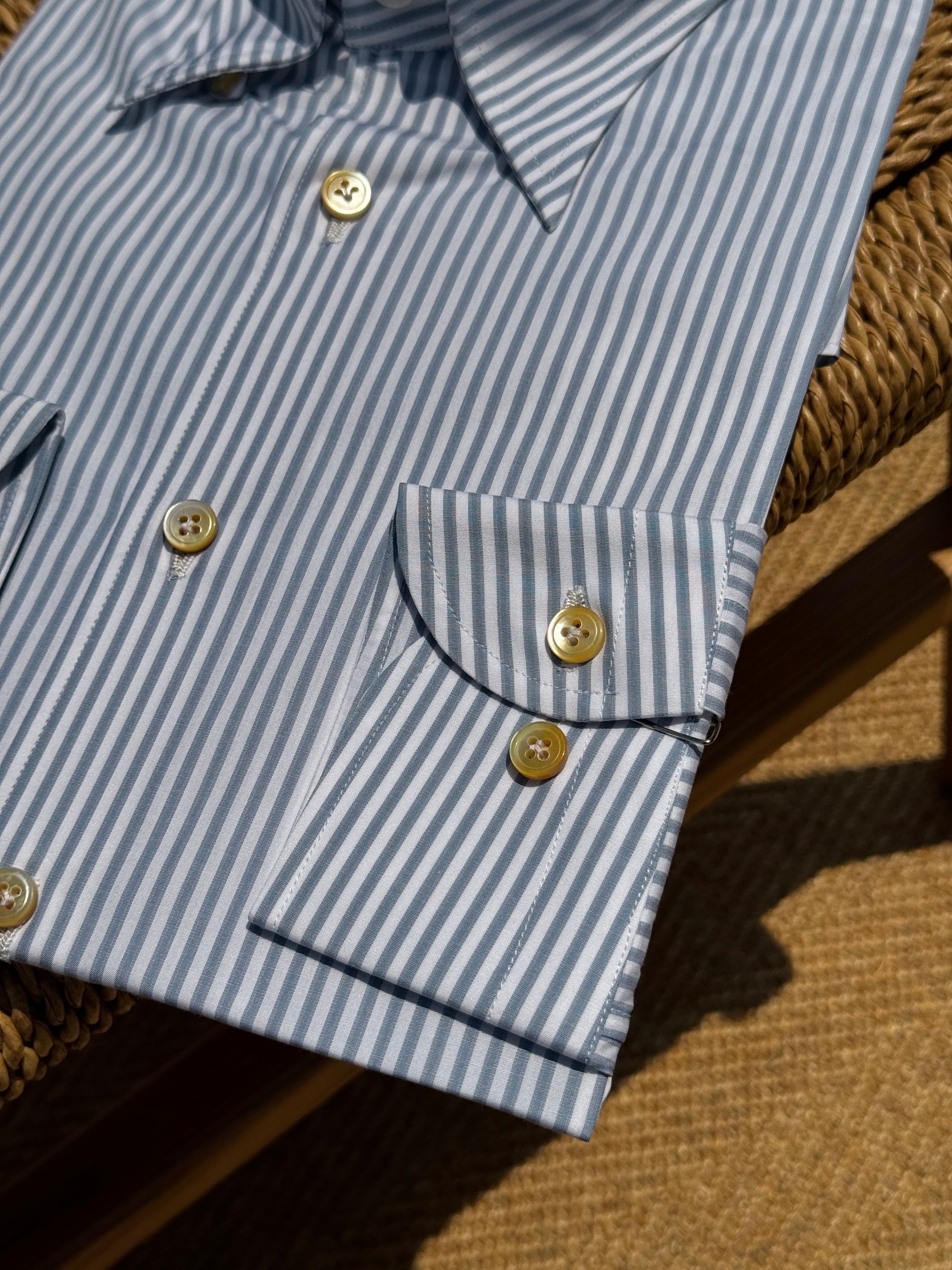 MTO Hand-stitched Stripe Shirt #47 #48