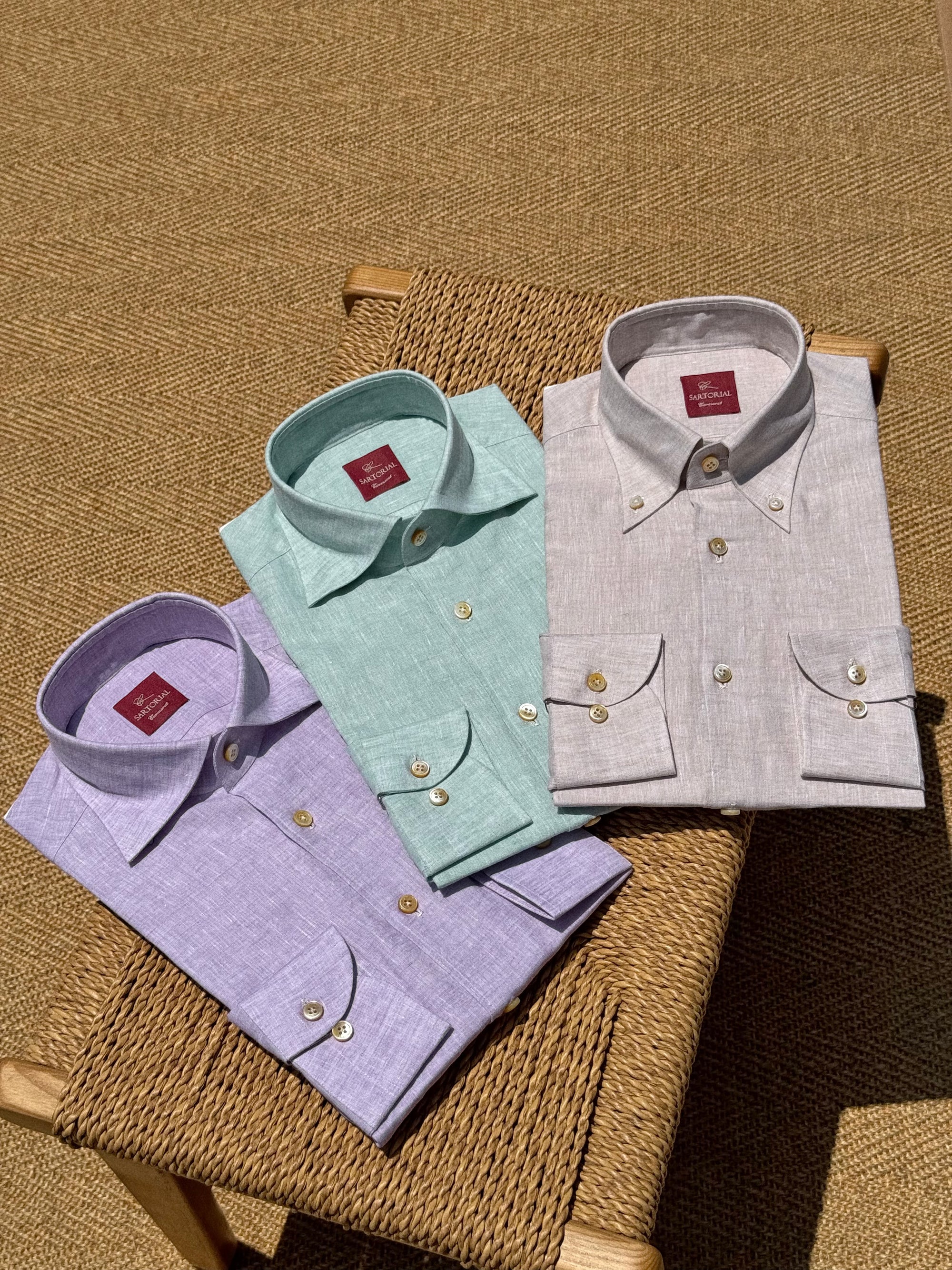 MTO Hand-stitched Solbiati Street Lino Shirt Collection