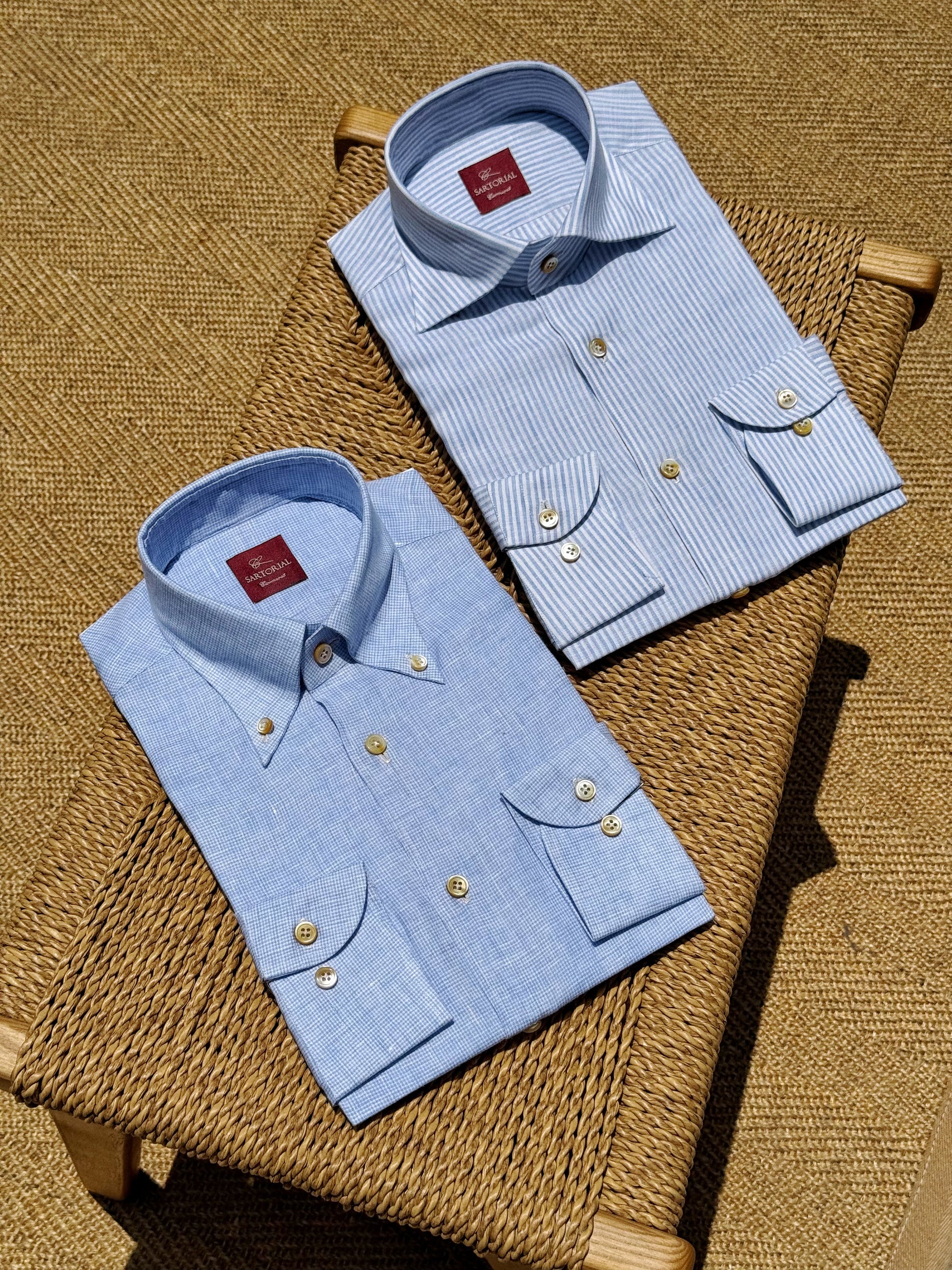 MTO Hand-stitched Solbiati Street Lino Shirt Collection