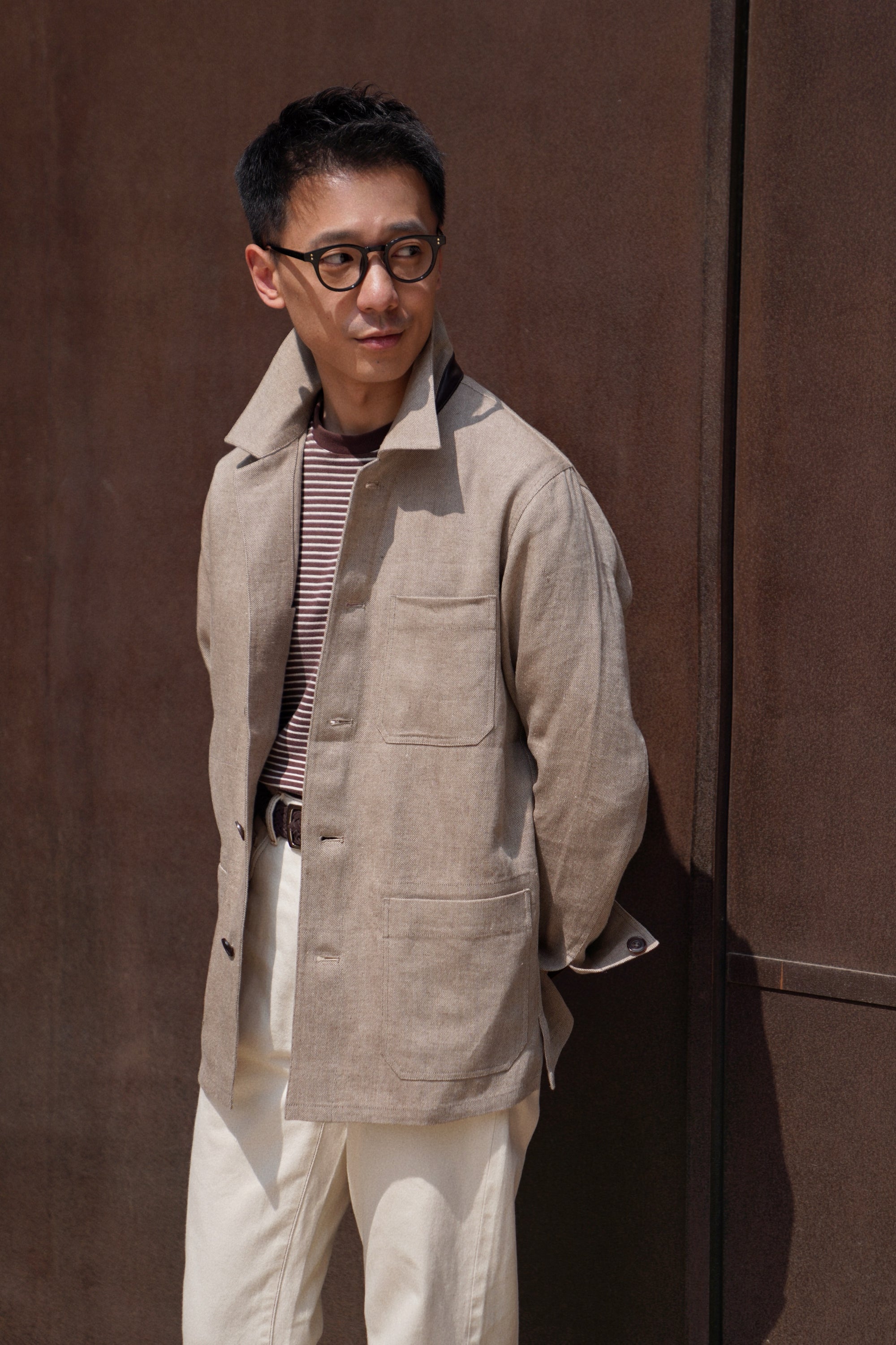 MTO Neutral Linen Chore Jacket