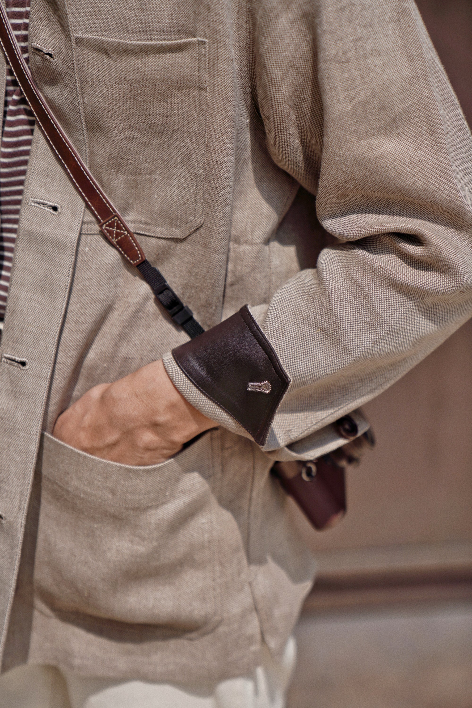 MTO Neutral Linen Chore Jacket