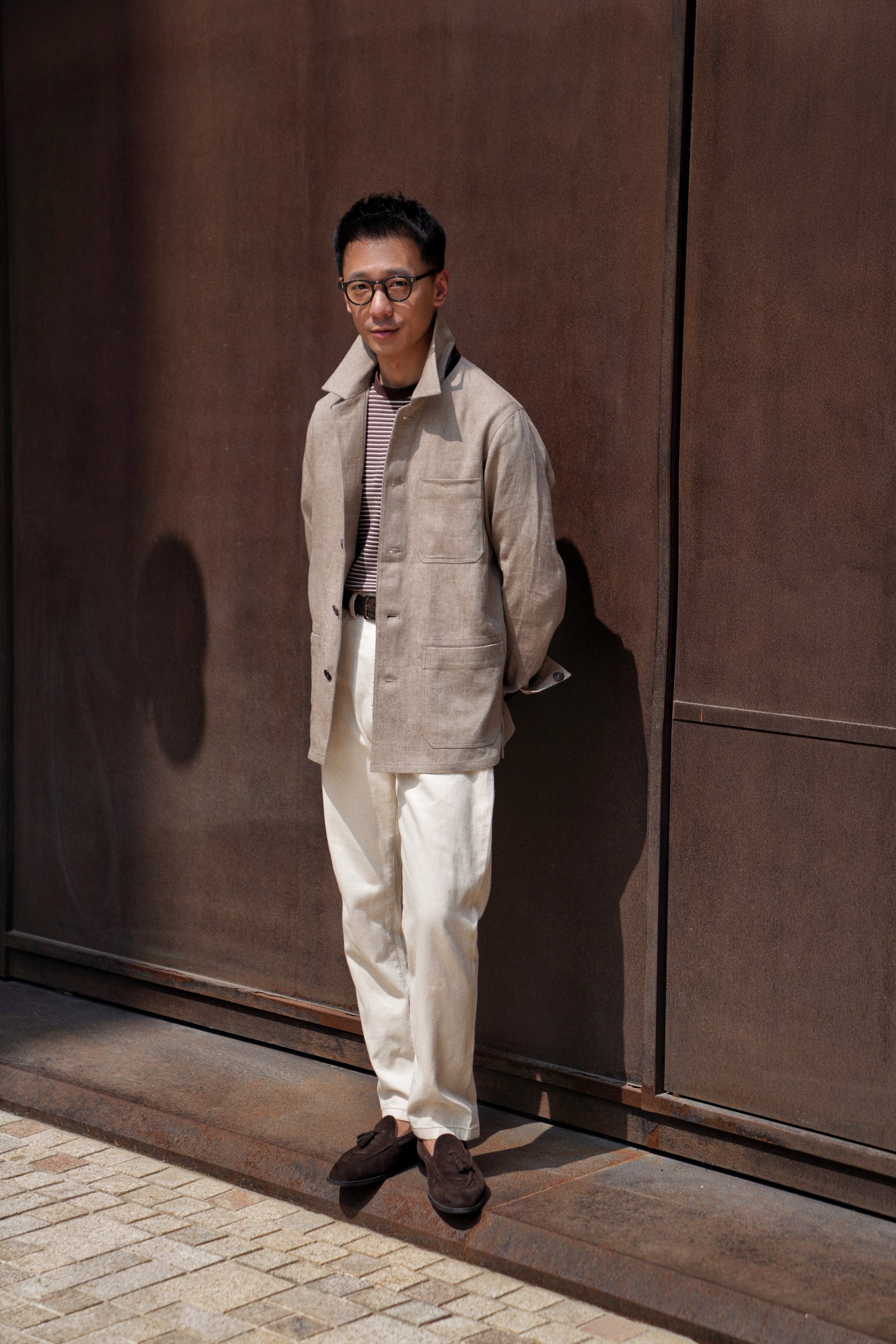MTO Neutral Linen Chore Jacket