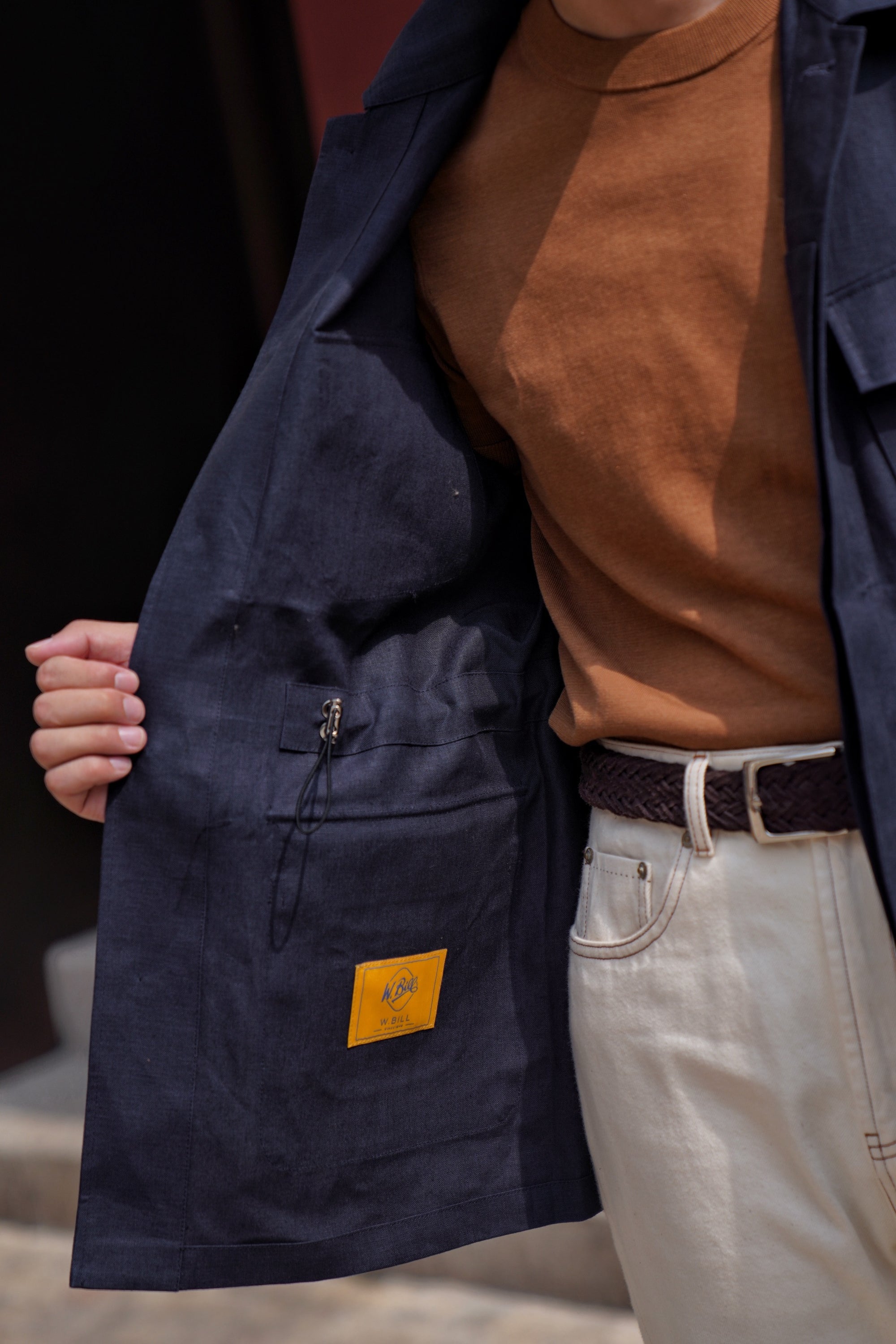 MTO Ink Blue Irish Linen M42 Jacket