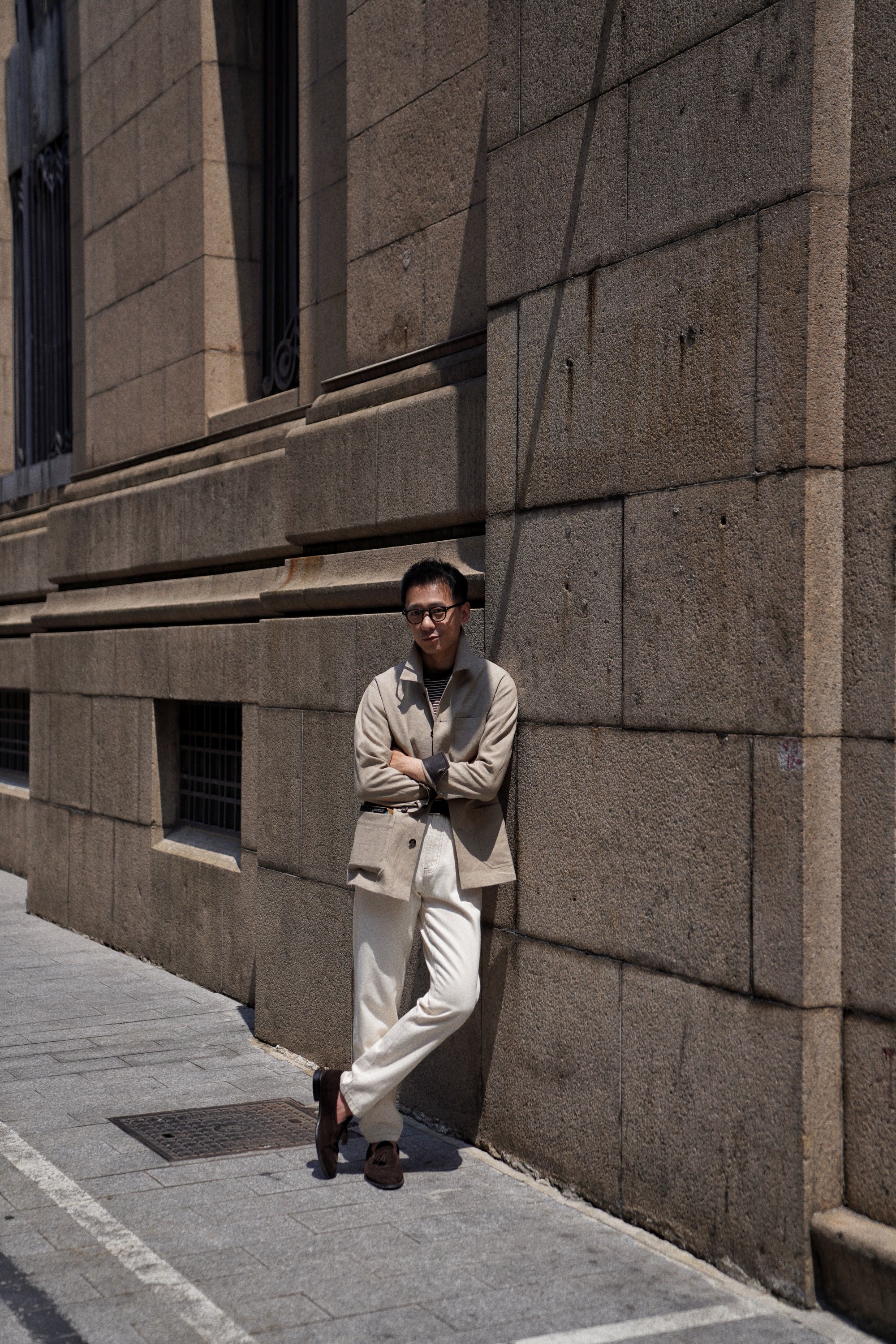MTO Taupe Linen Chore Jacket