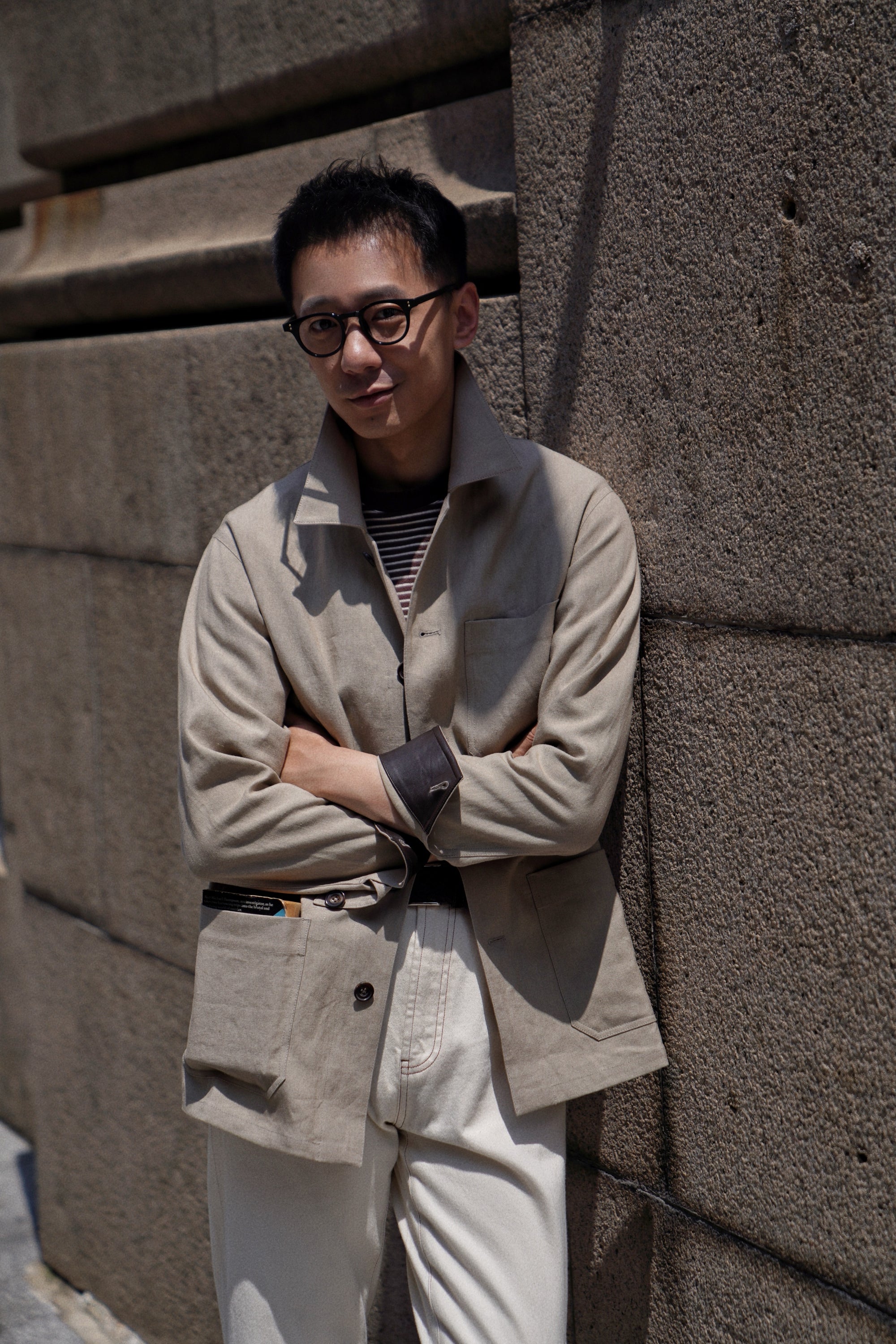 MTO Taupe Linen Chore Jacket