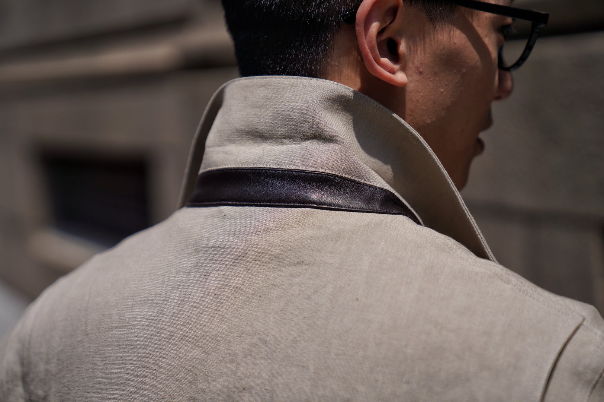 MTO Taupe Linen Chore Jacket