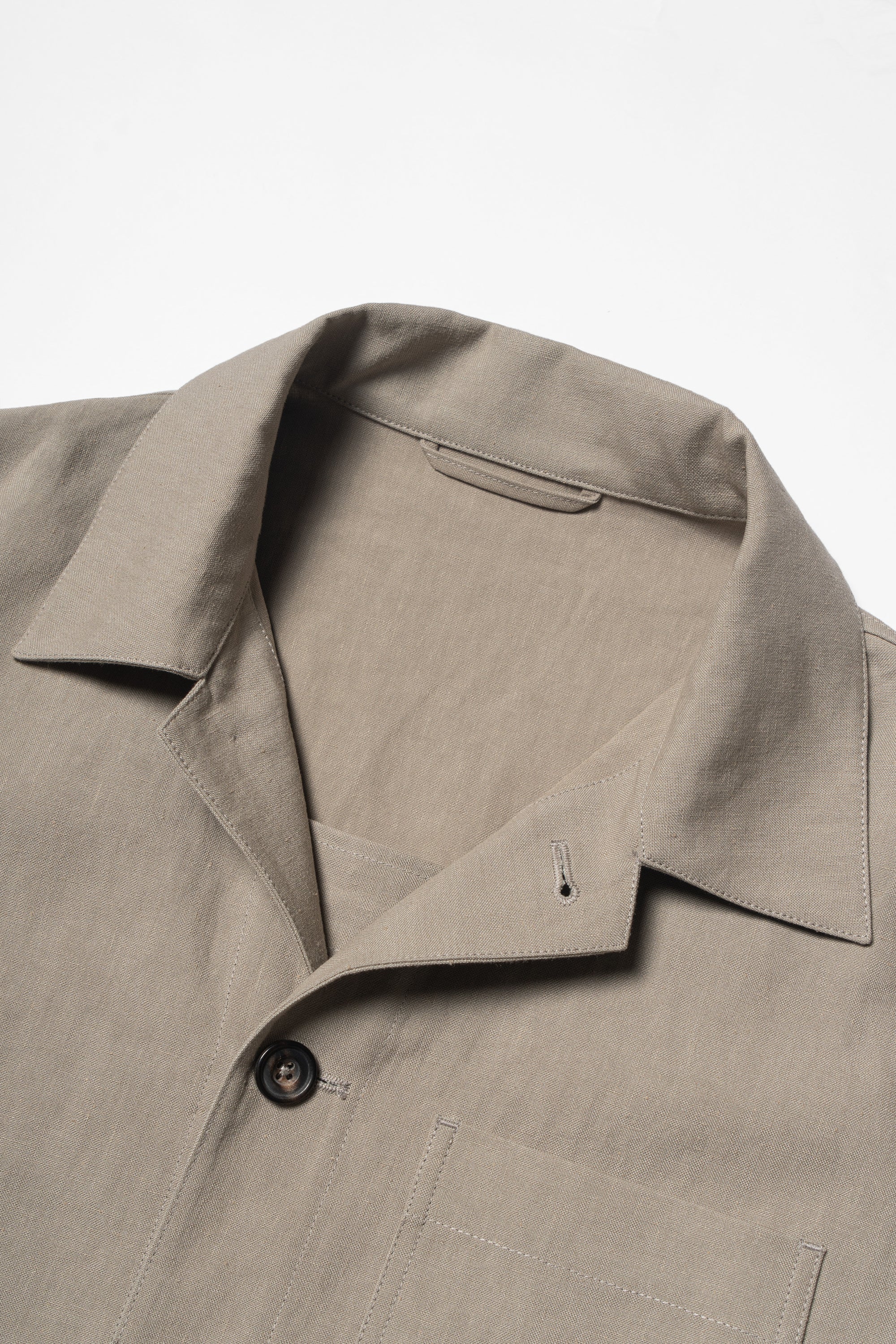 MTO Taupe Linen Chore Jacket