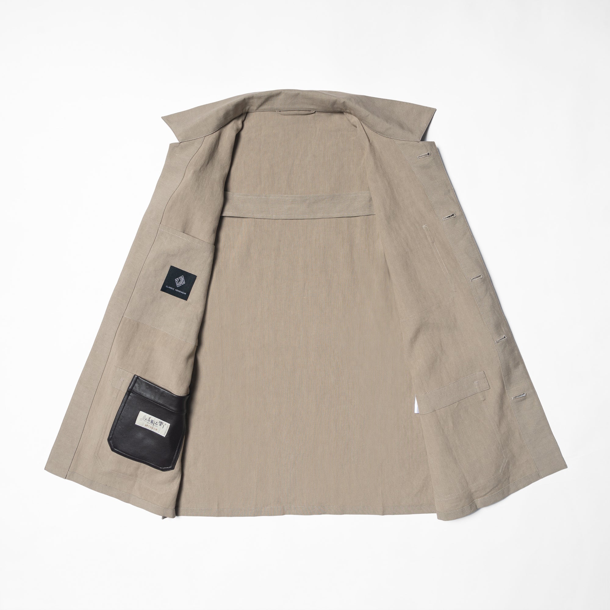 MTO Taupe Linen Chore Jacket