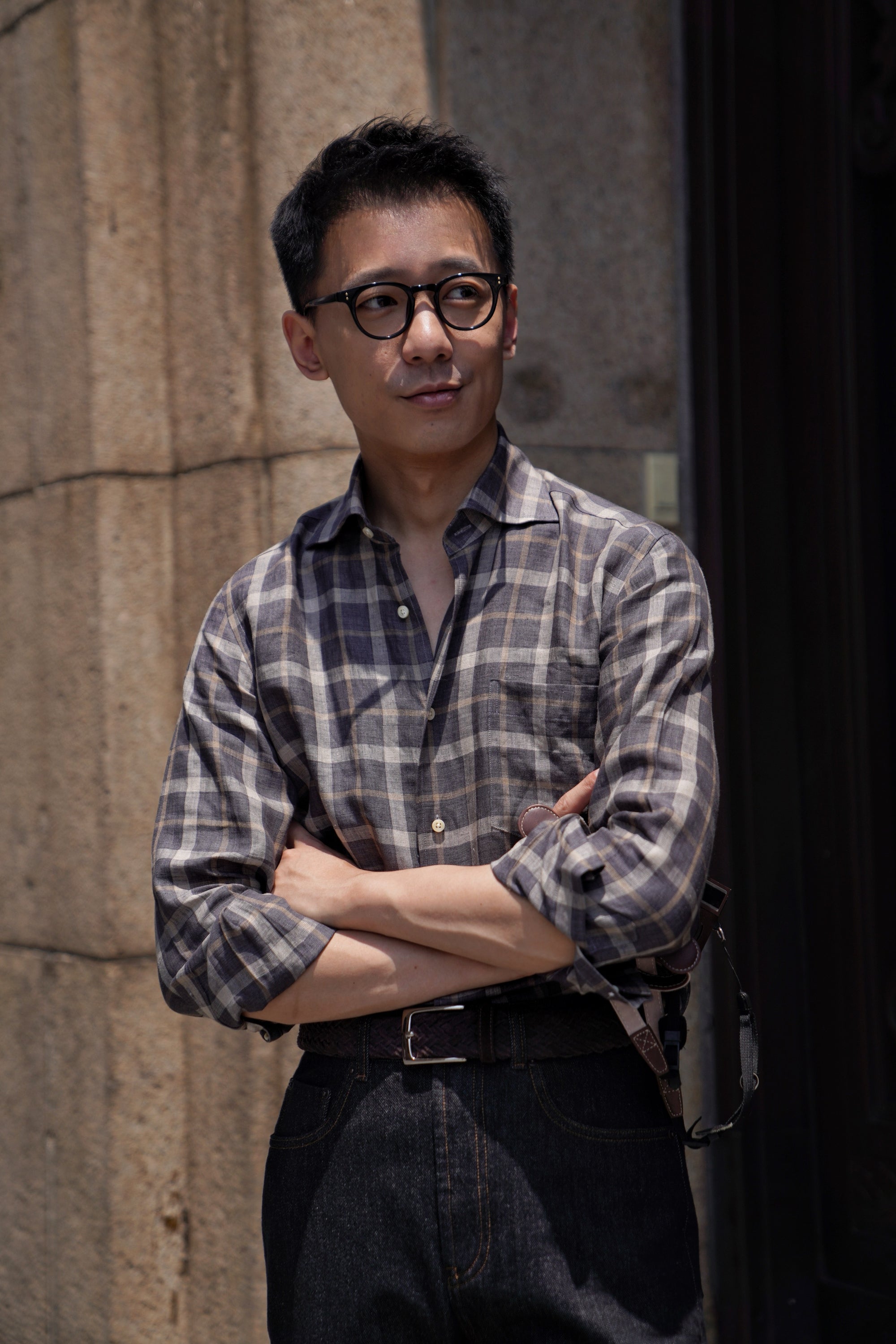 MTO Plaid Linen Shirt #501 #503