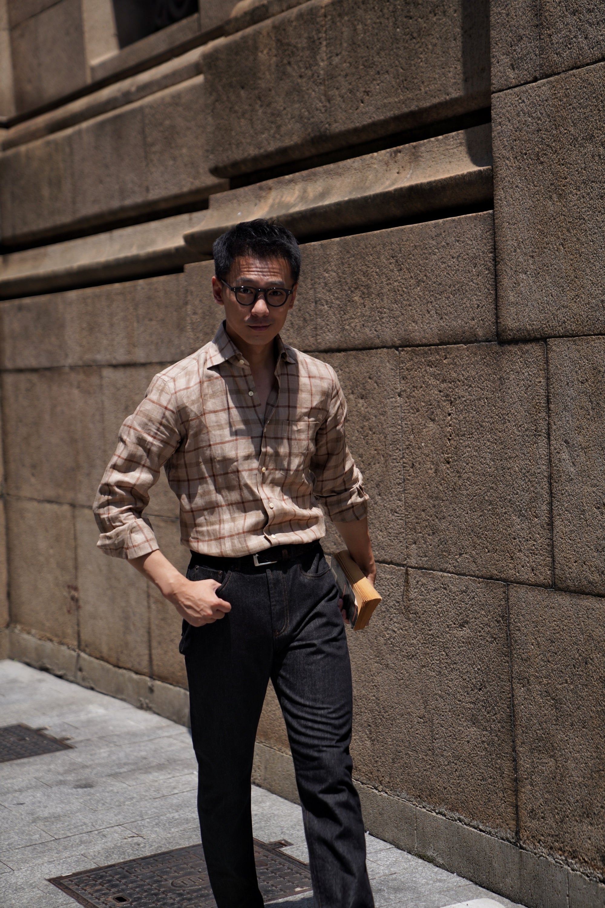 MTO Plaid Linen Shirt #501 #503