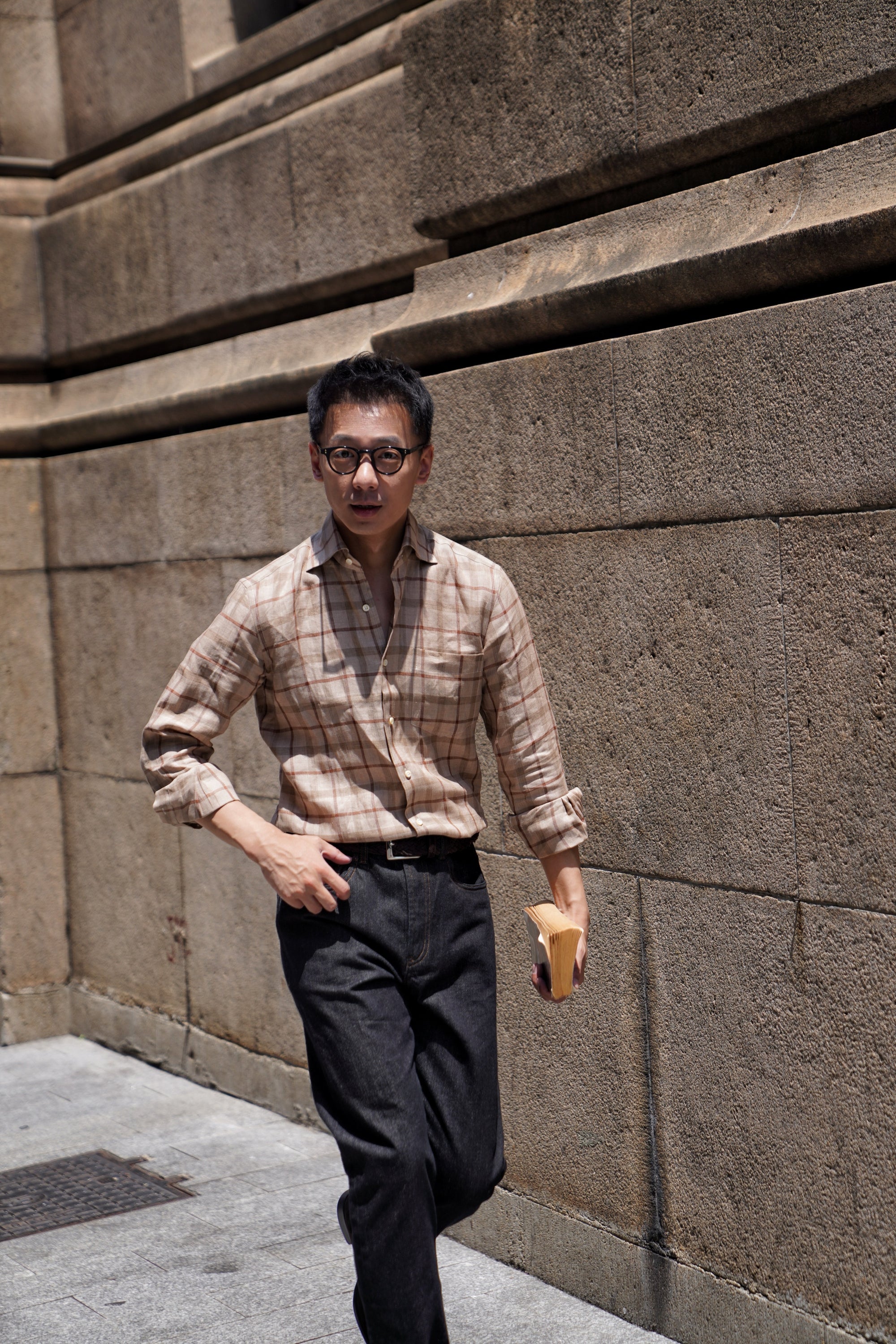 MTO Plaid Linen Shirt #501 #503