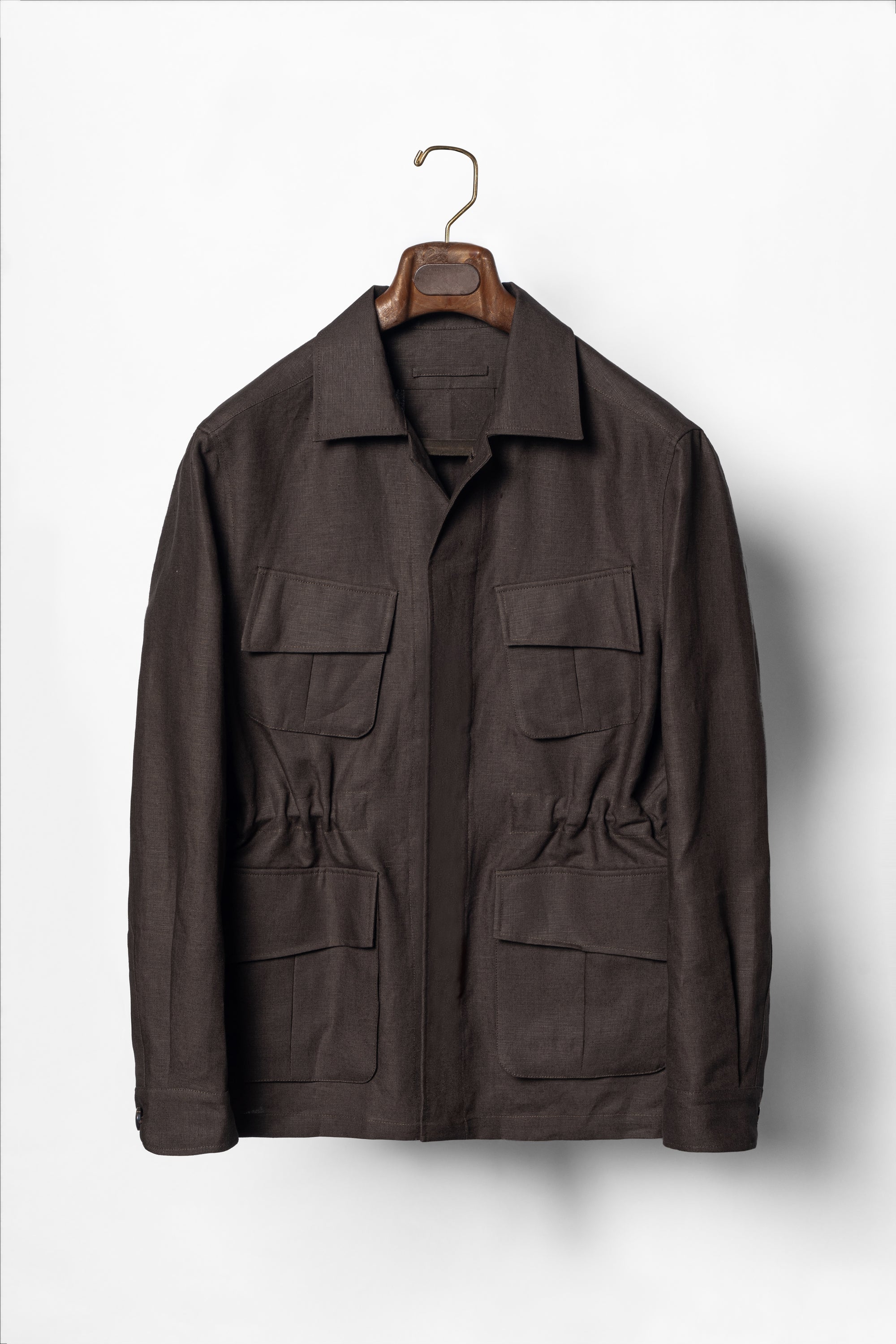 MTO Dark Brown Irish Linen M42 Jacket