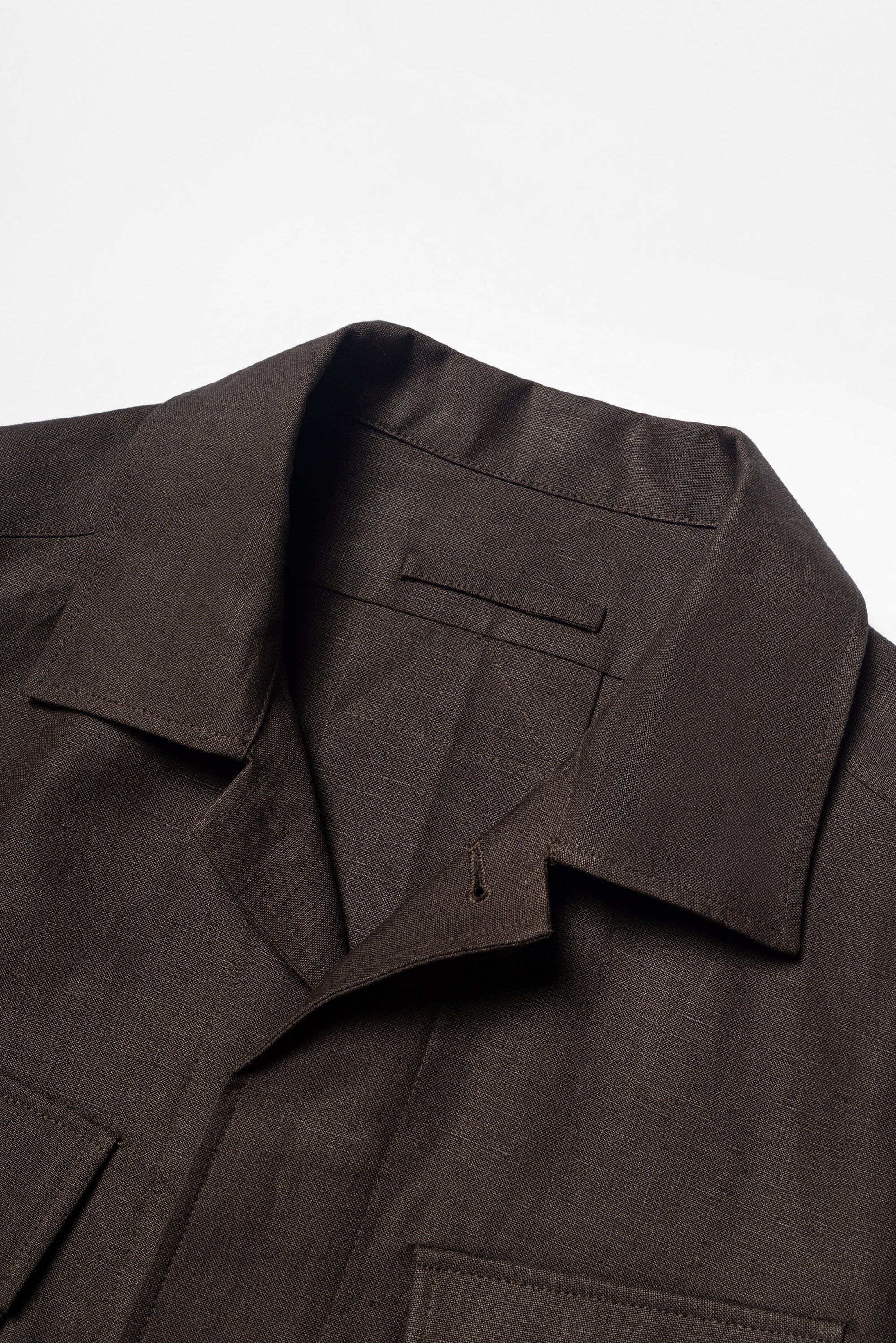 MTO Dark Brown Irish Linen M42 Jacket