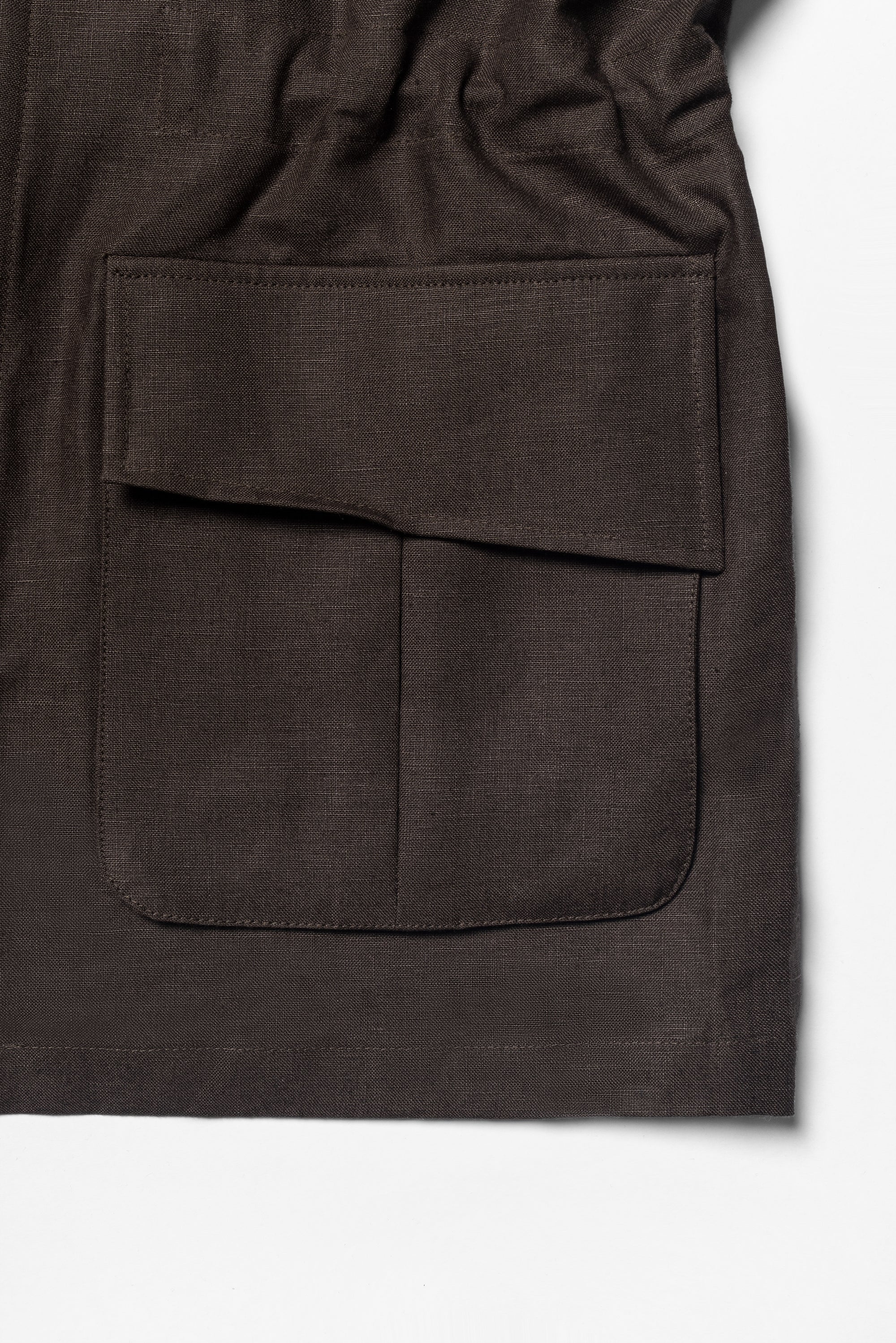 MTO Dark Brown Irish Linen M42 Jacket