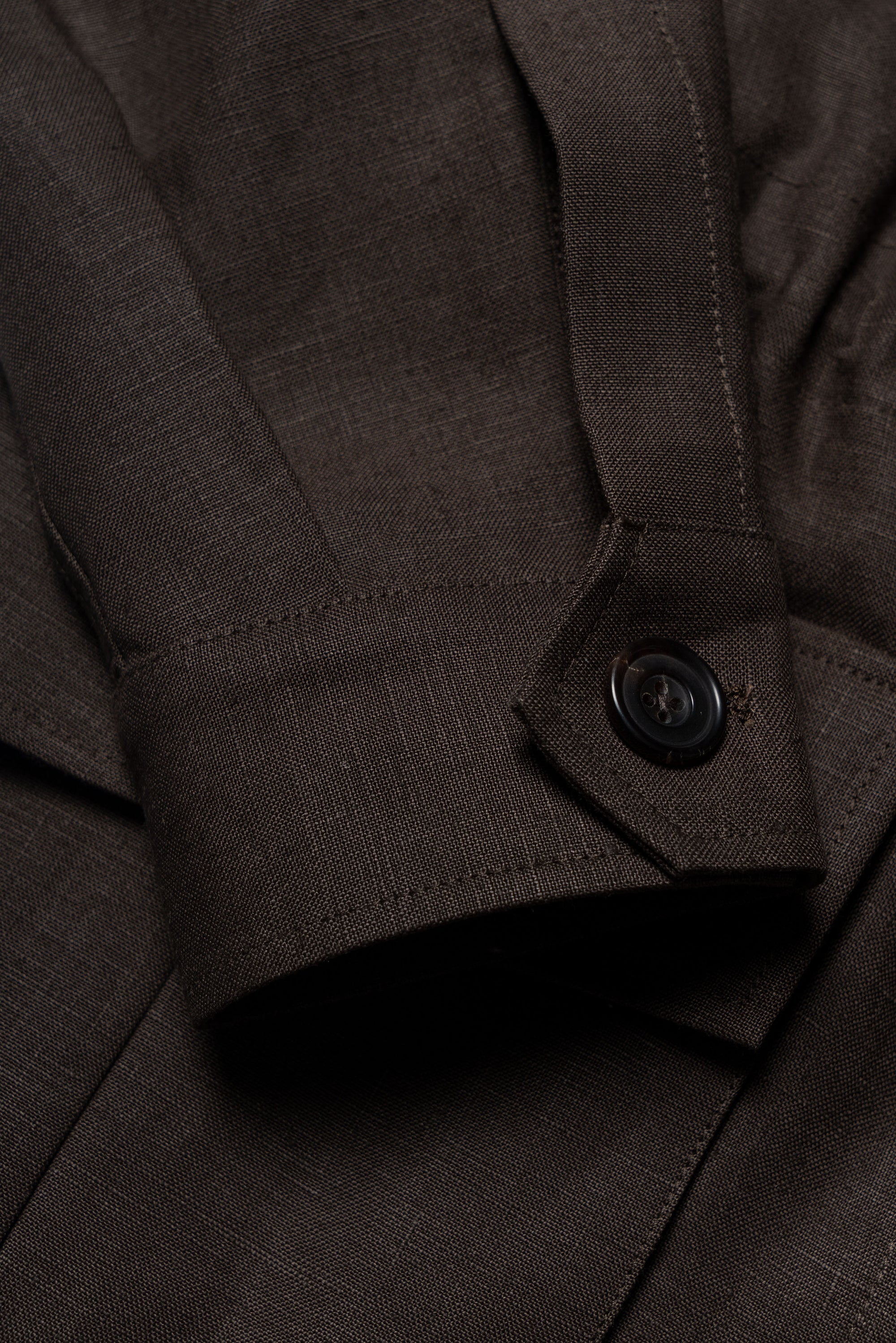 MTO Dark Brown Irish Linen M42 Jacket