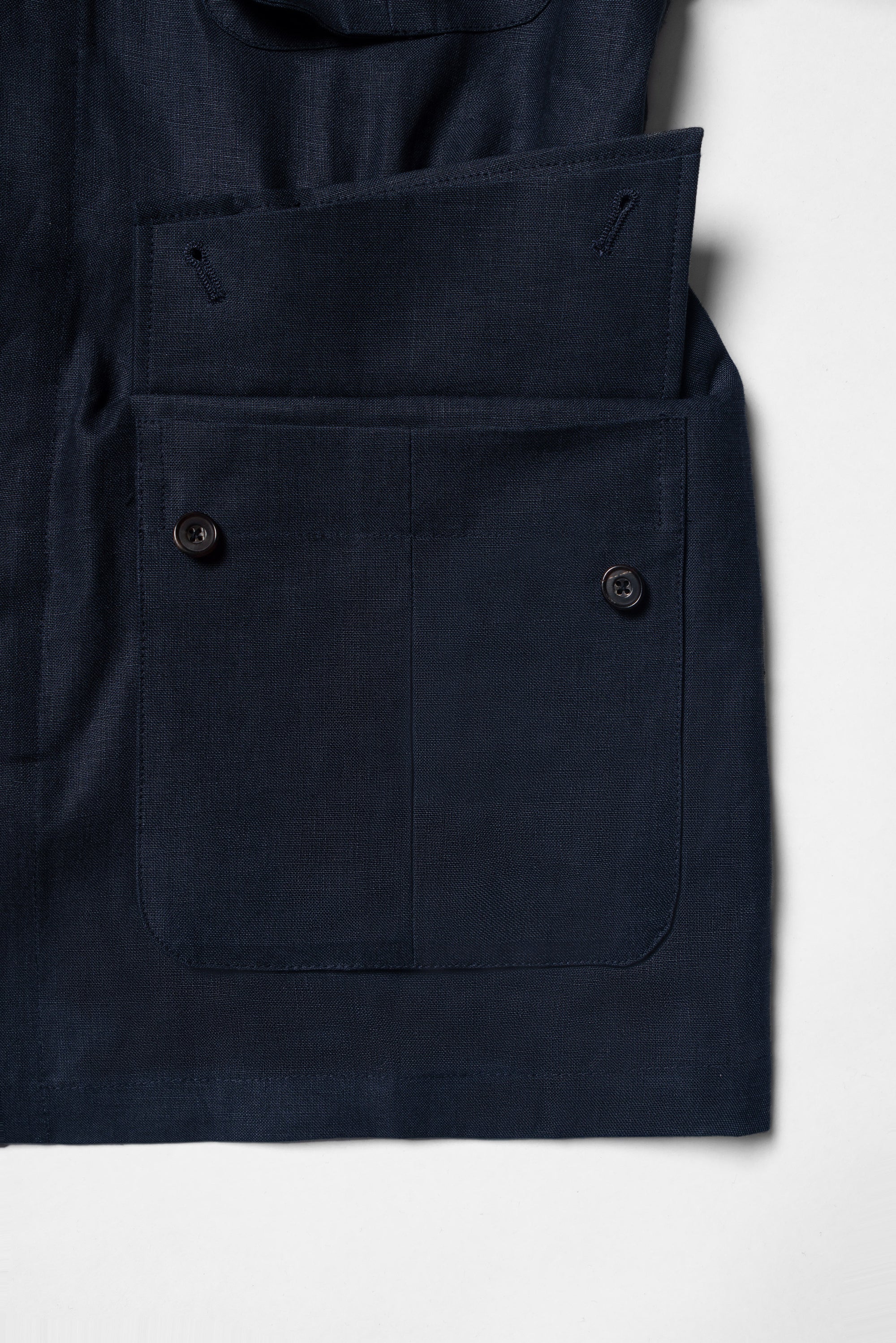 MTO Ink Blue Irish Linen M42 Jacket