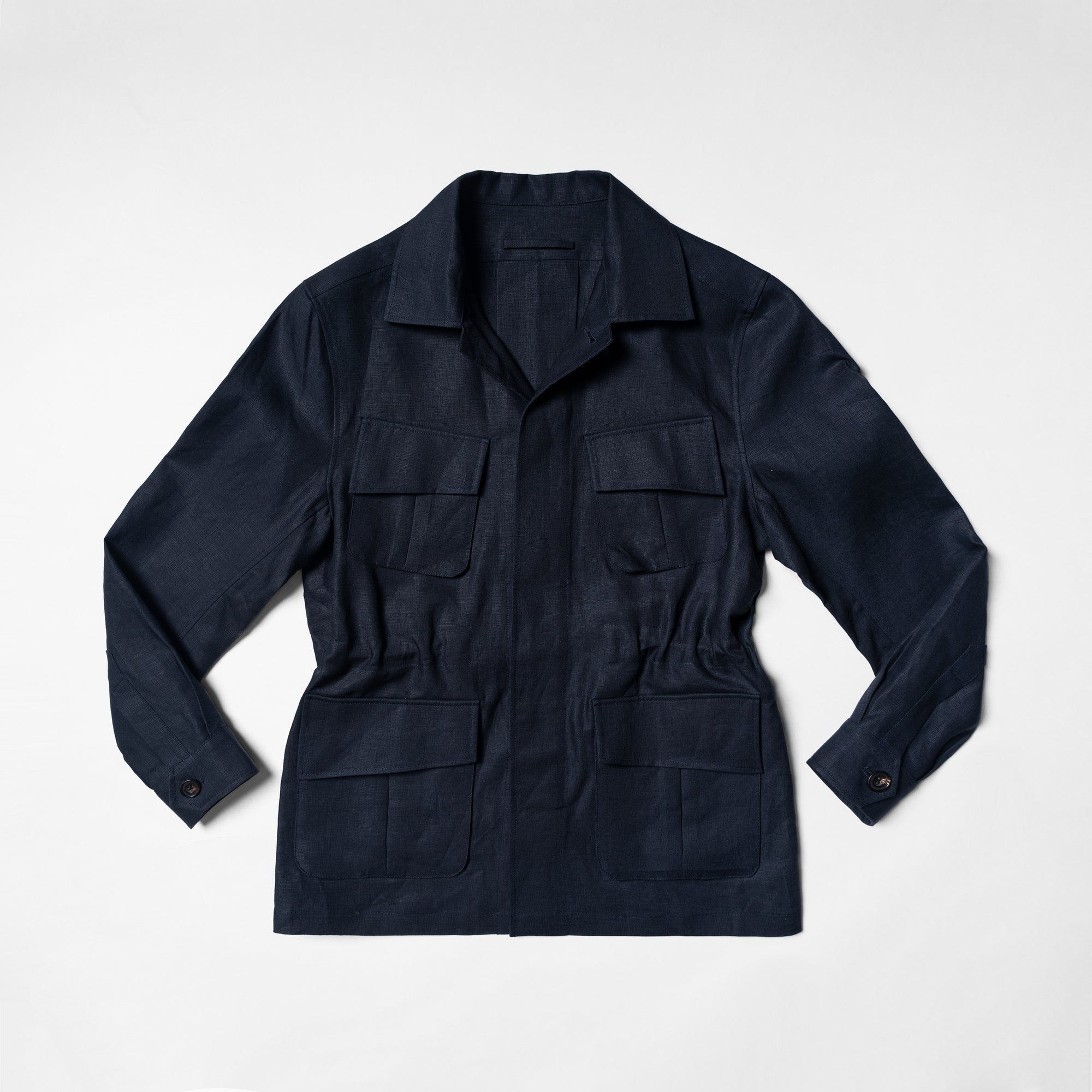 MTO Ink Blue Irish Linen M42 Jacket