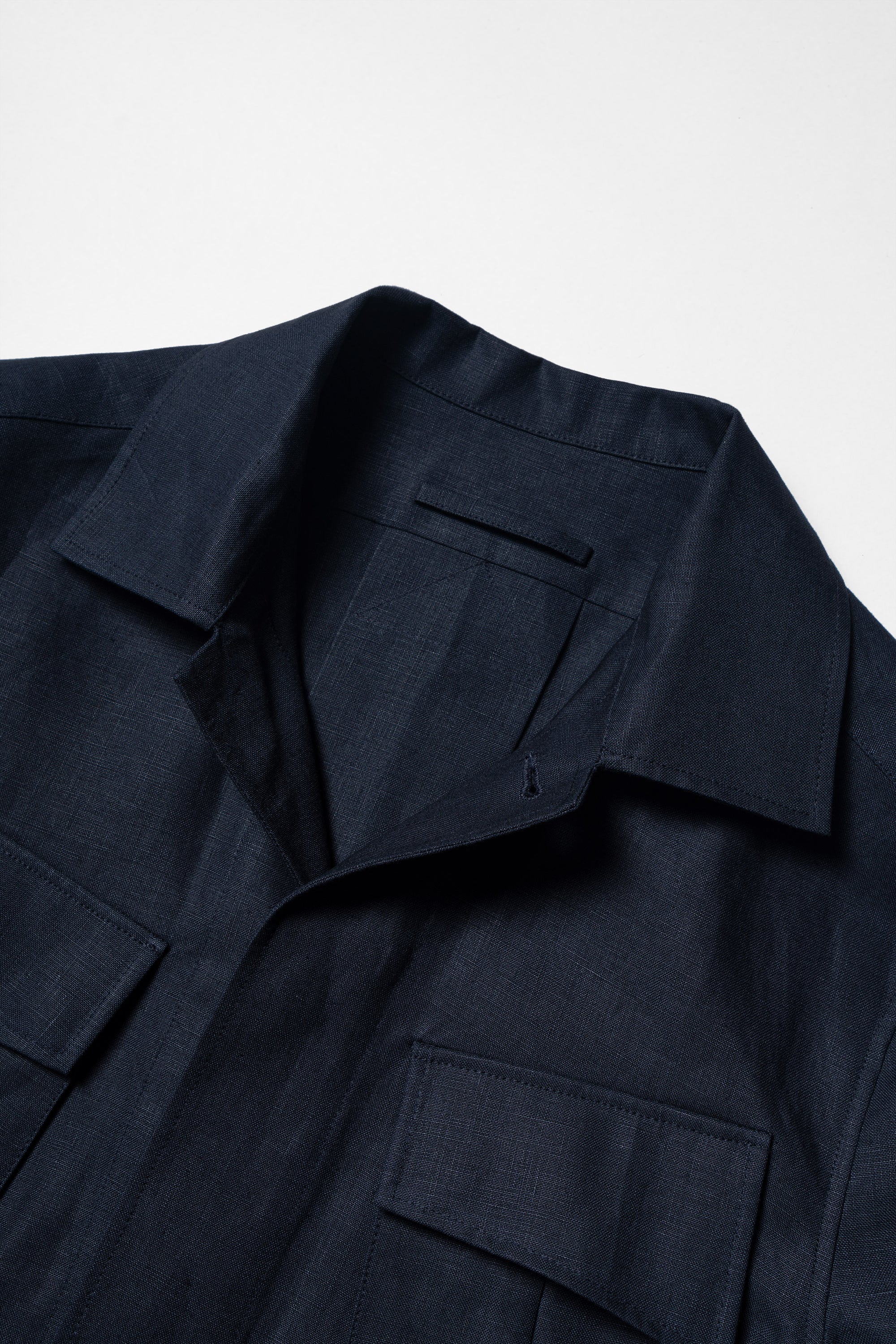MTO Ink Blue Irish Linen M42 Jacket
