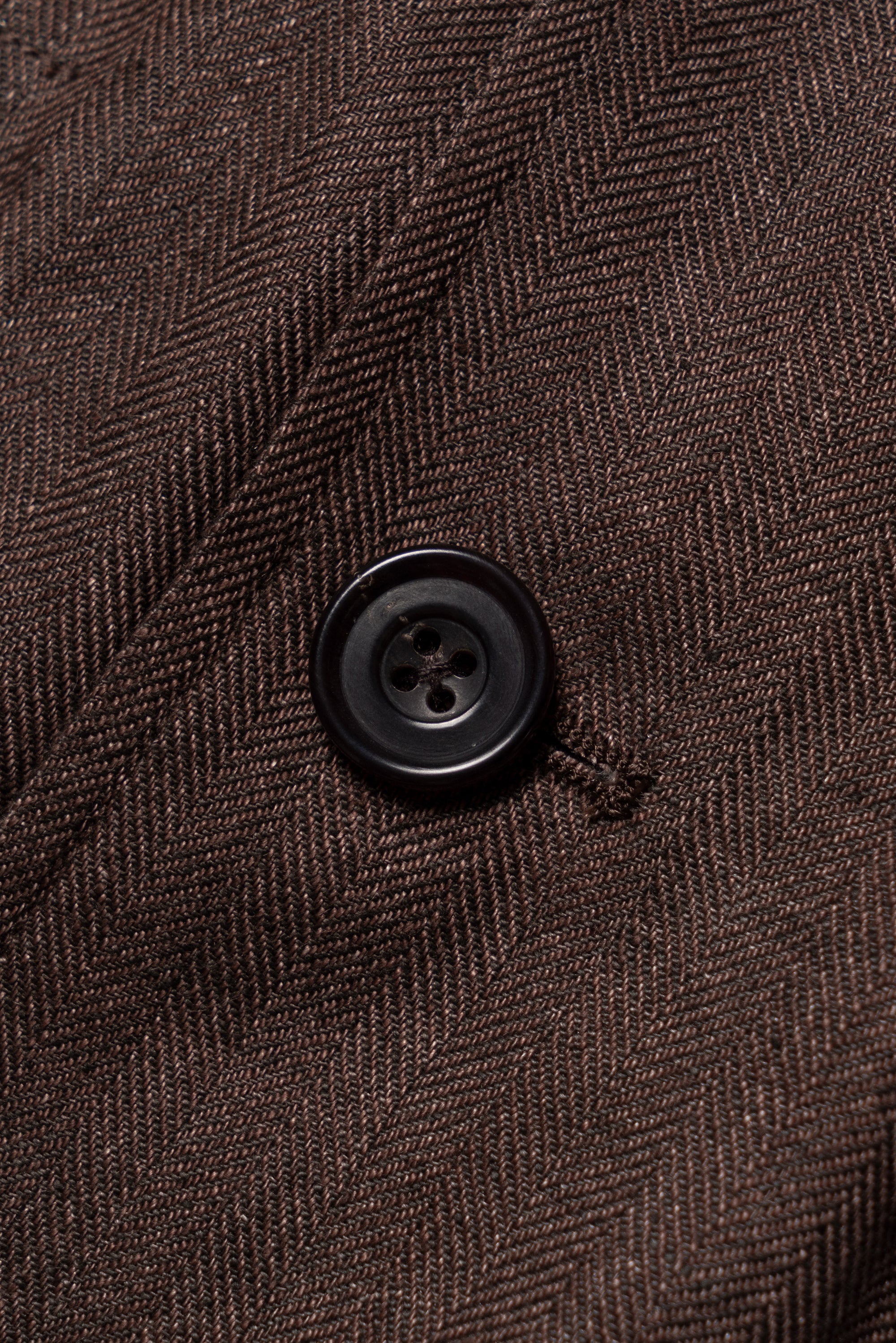 MTO Tobacco Herringbone Linen Teba Jacket