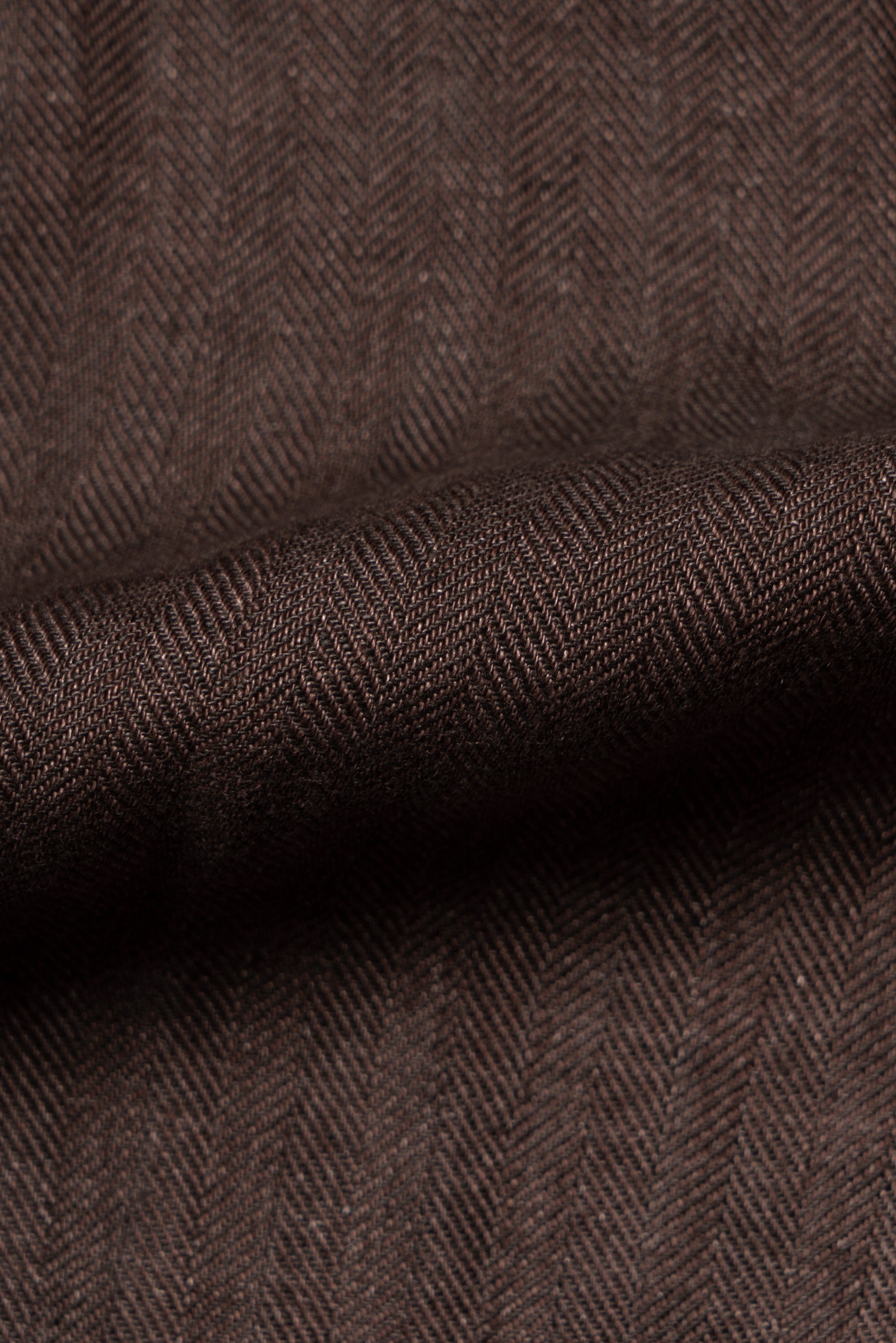 MTO Tobacco Herringbone Linen Teba Jacket