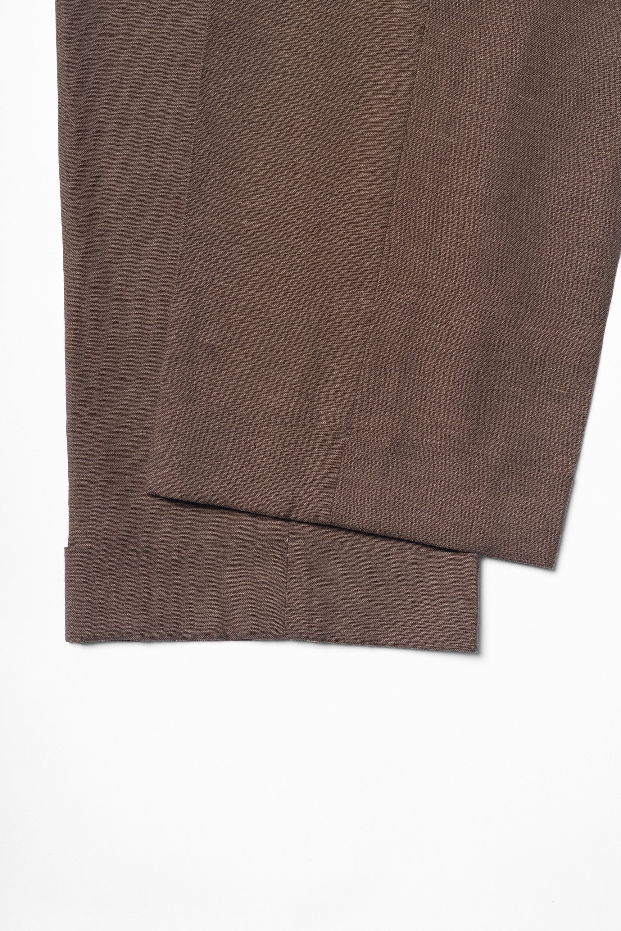 Rust Cotton Linen Tencel Drawstring Trousers #455