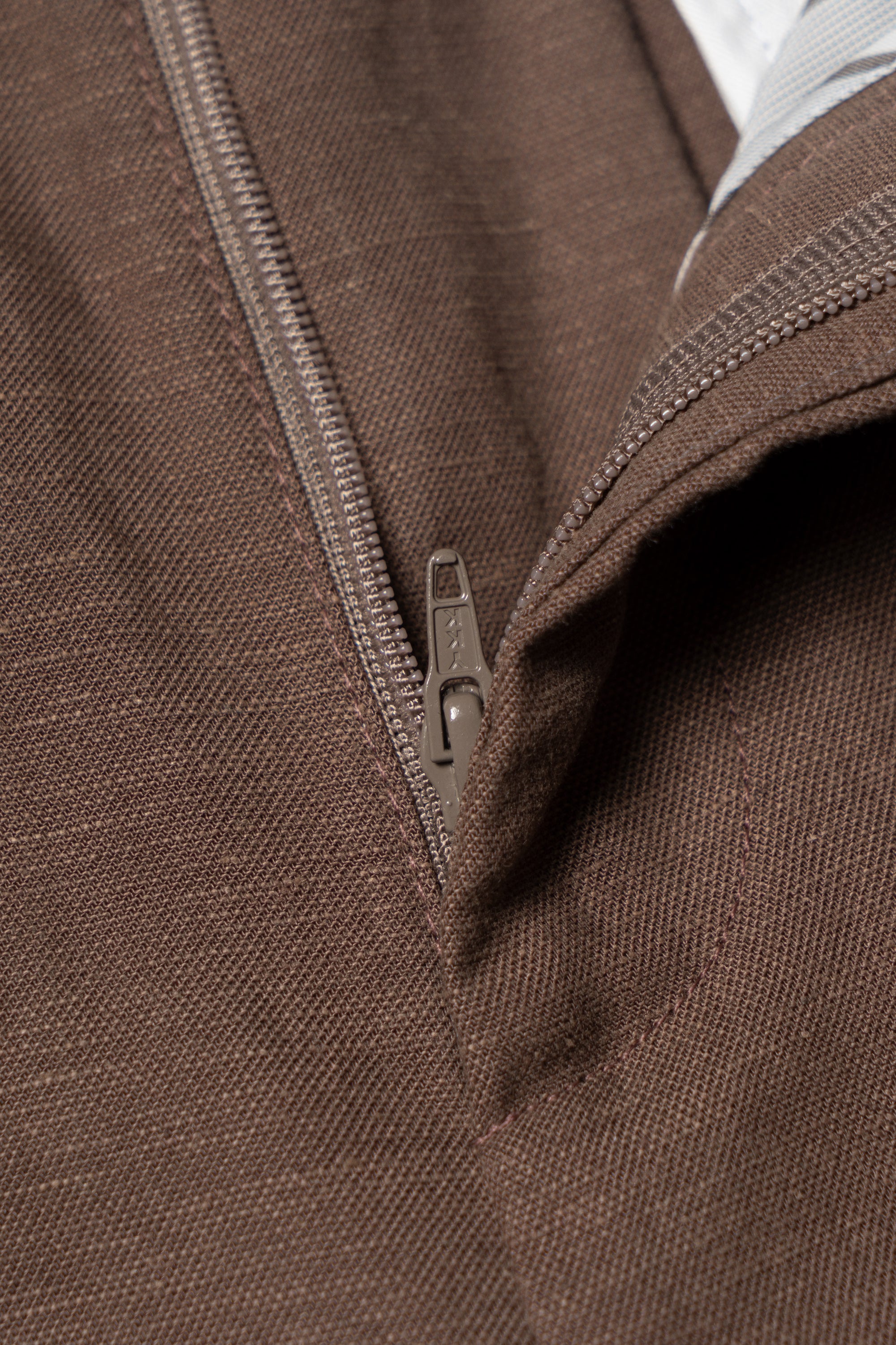 Rust Cotton Linen Tencel Drawstring Trousers #455