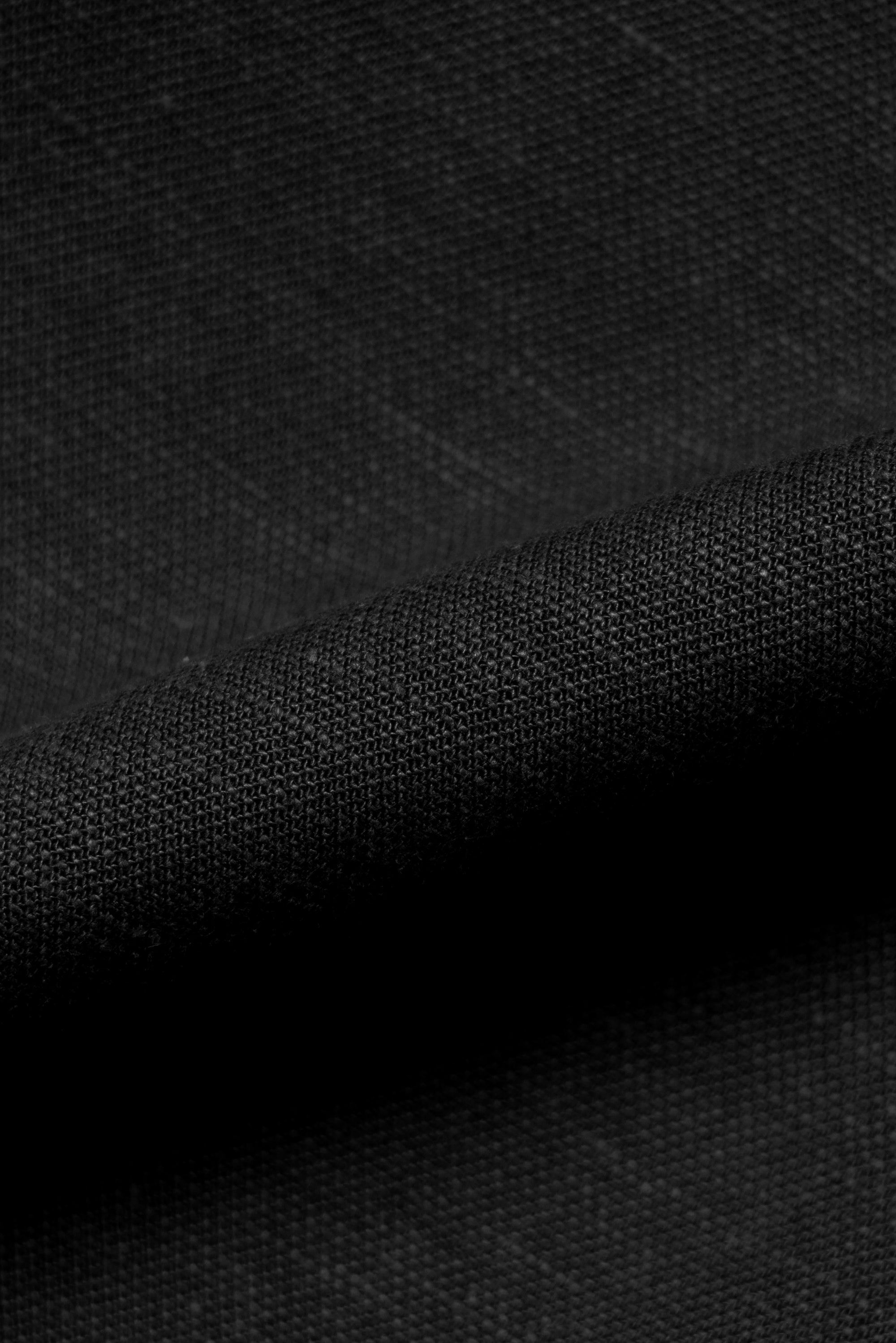 Graphite Cotton Linen Tencel Drawstring Trousers #452