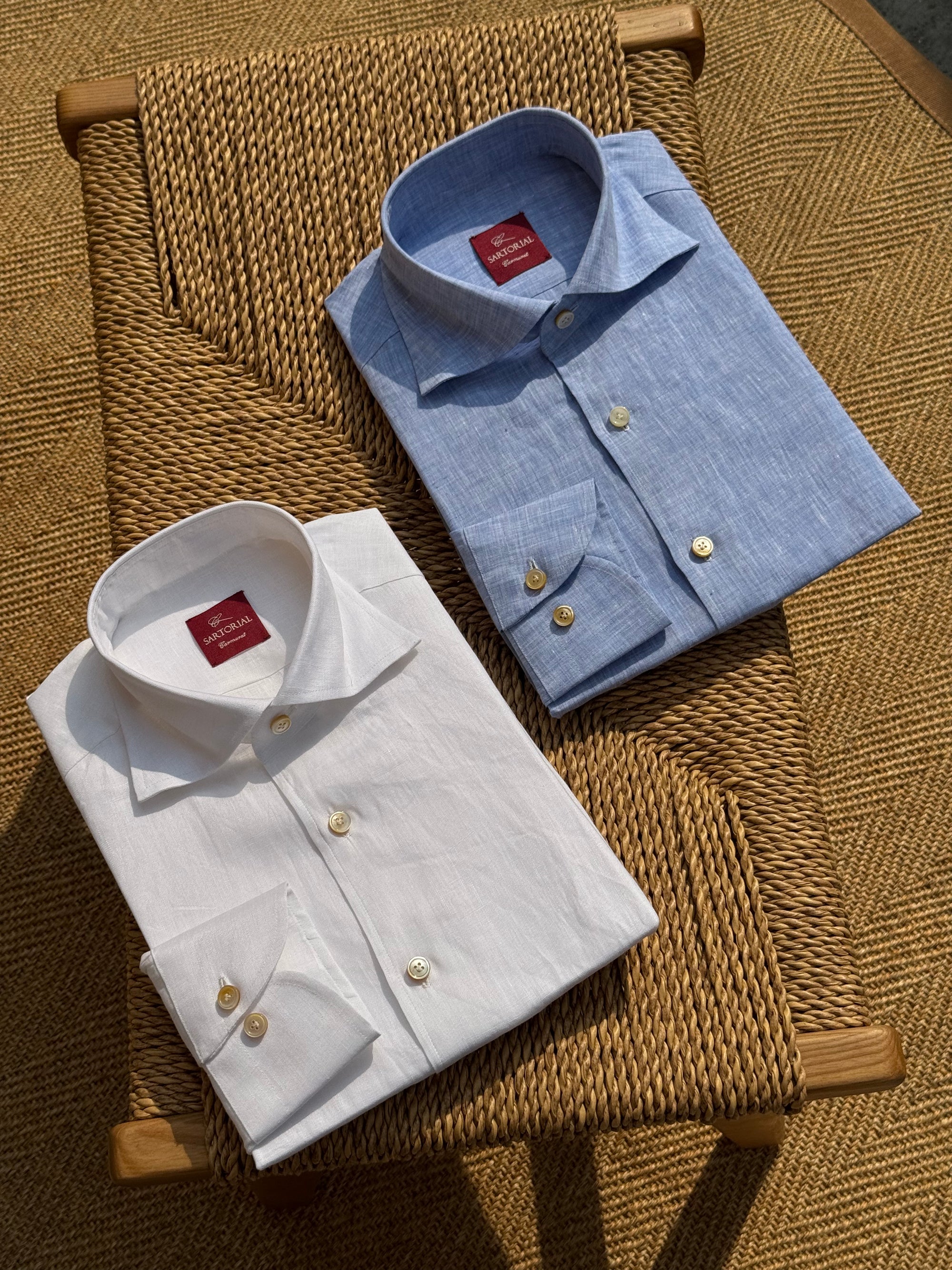 MTO Hand Stitched Linen Shirt #49 #50 #51