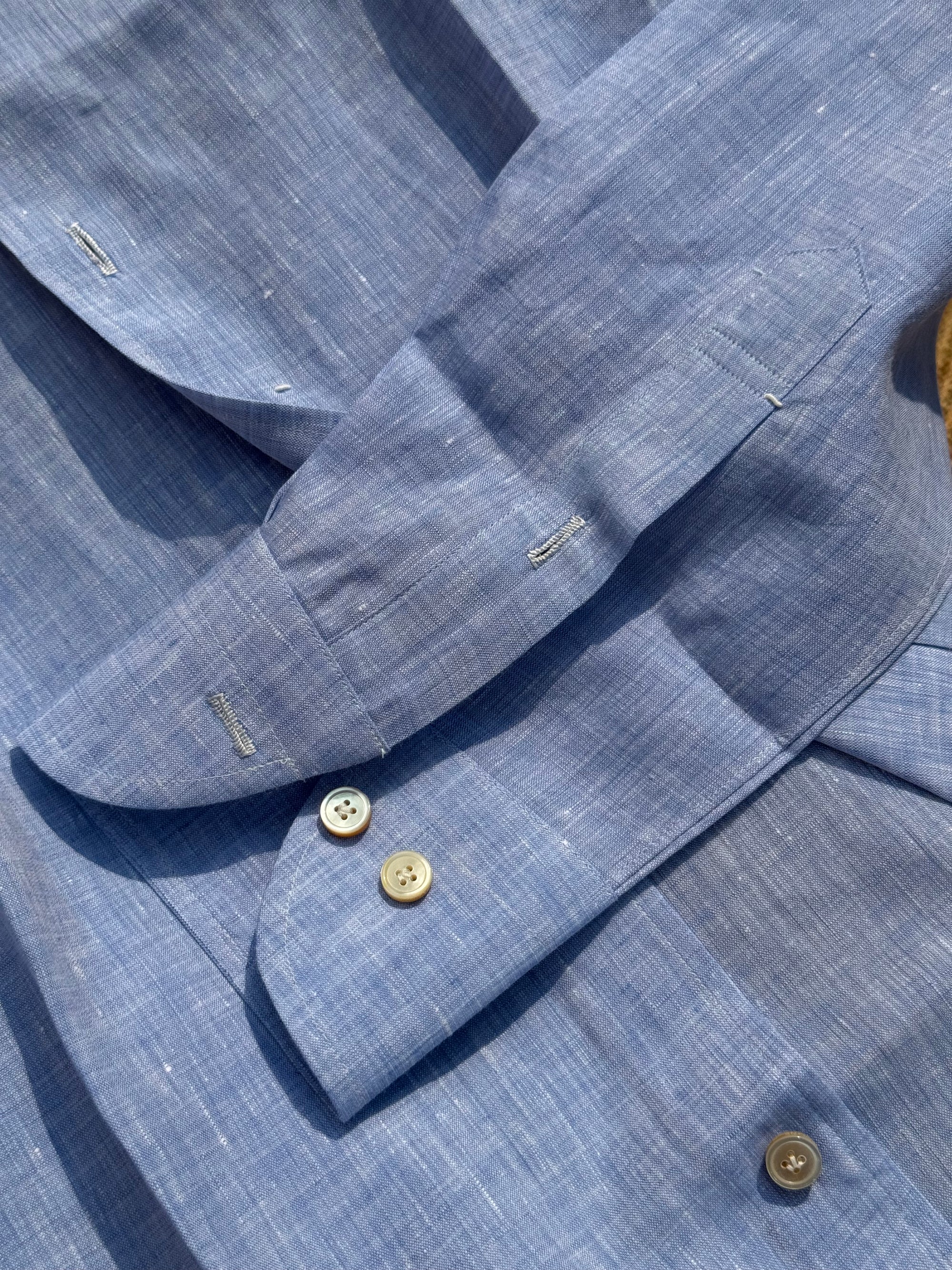 MTO Hand Stitched Linen Shirt #49 #50 #51