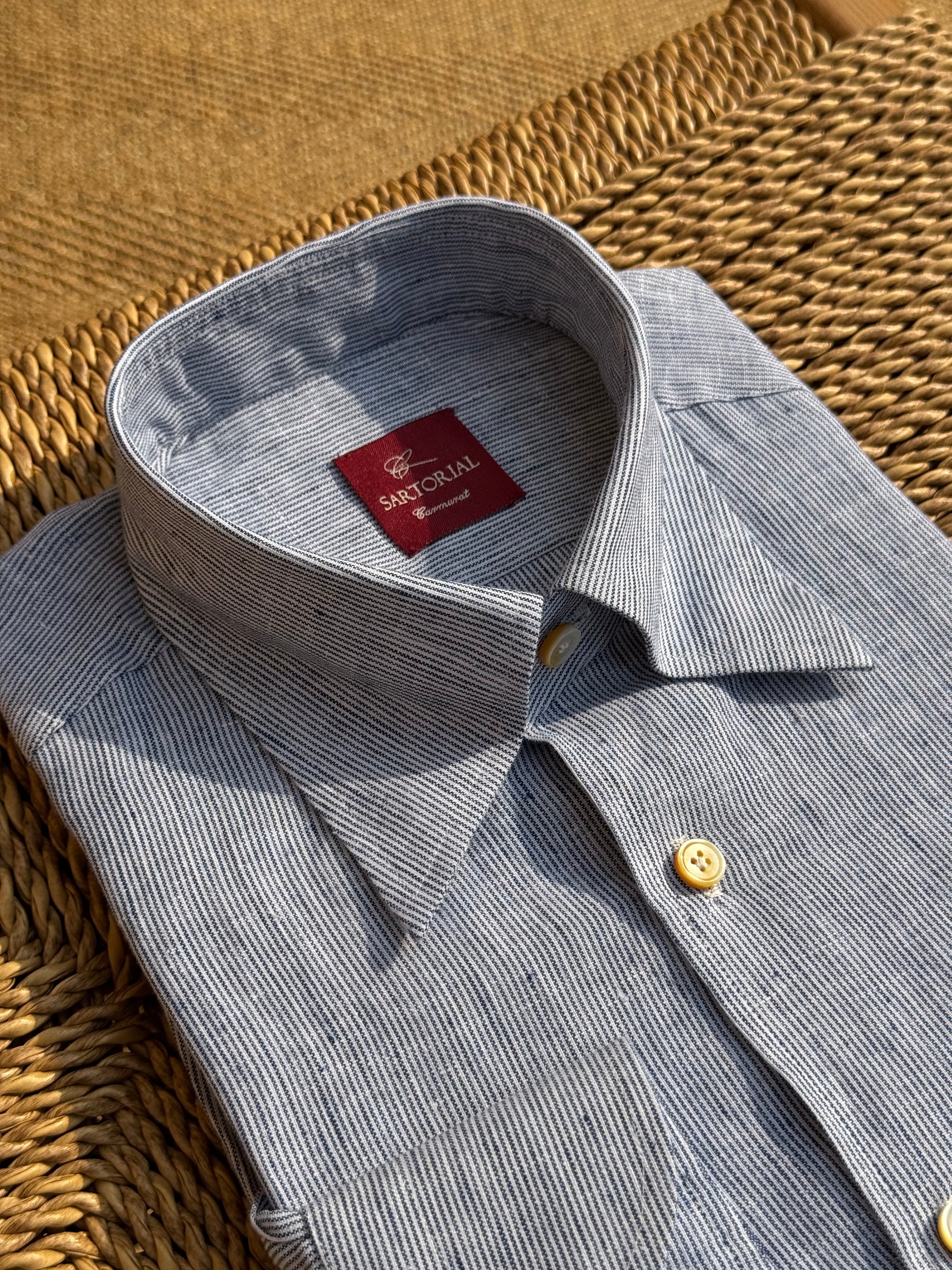 MTO Hand Stitched Linen Shirt #49 #50 #51