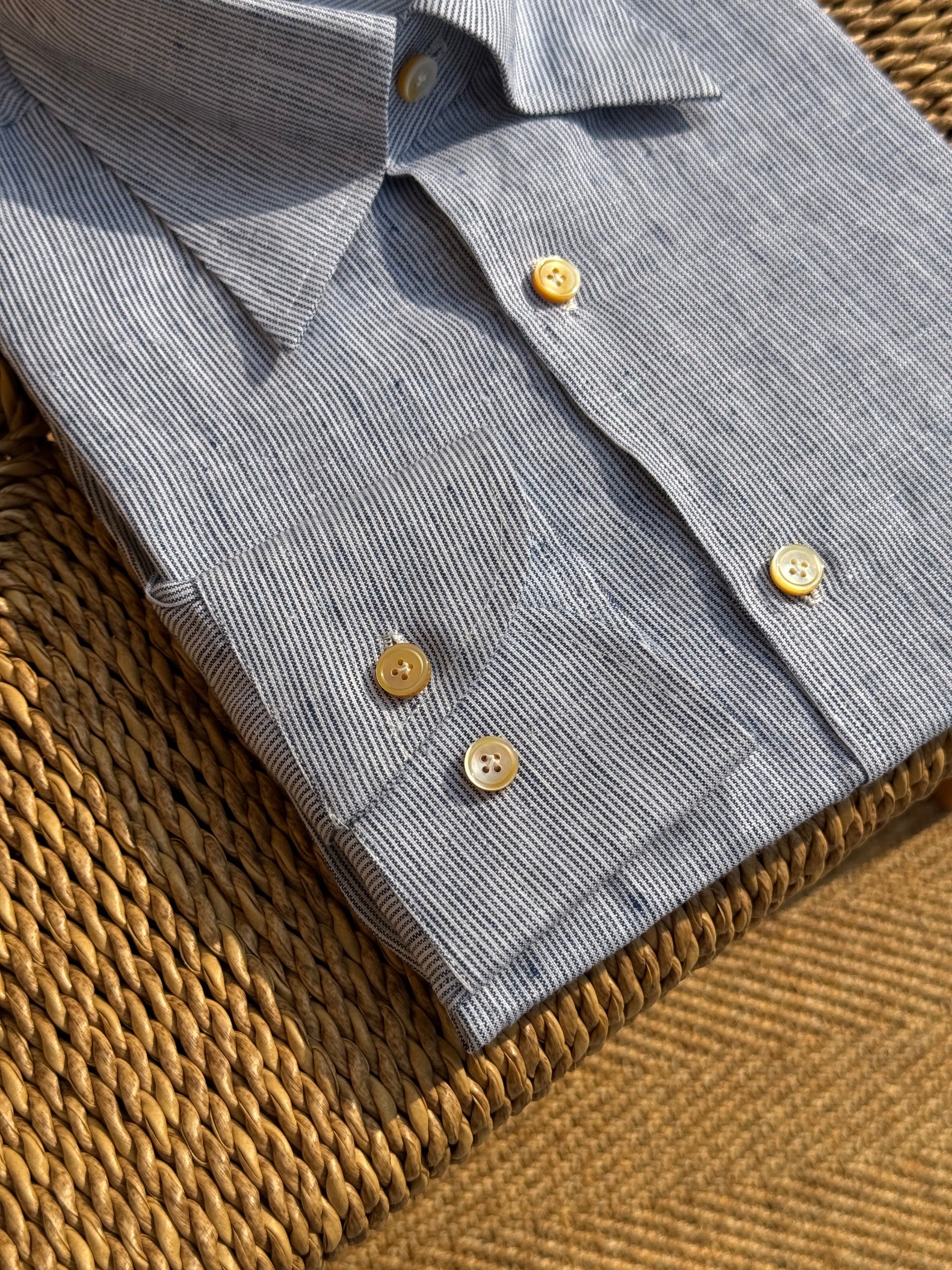 MTO Hand Stitched Linen Shirt #49 #50 #51