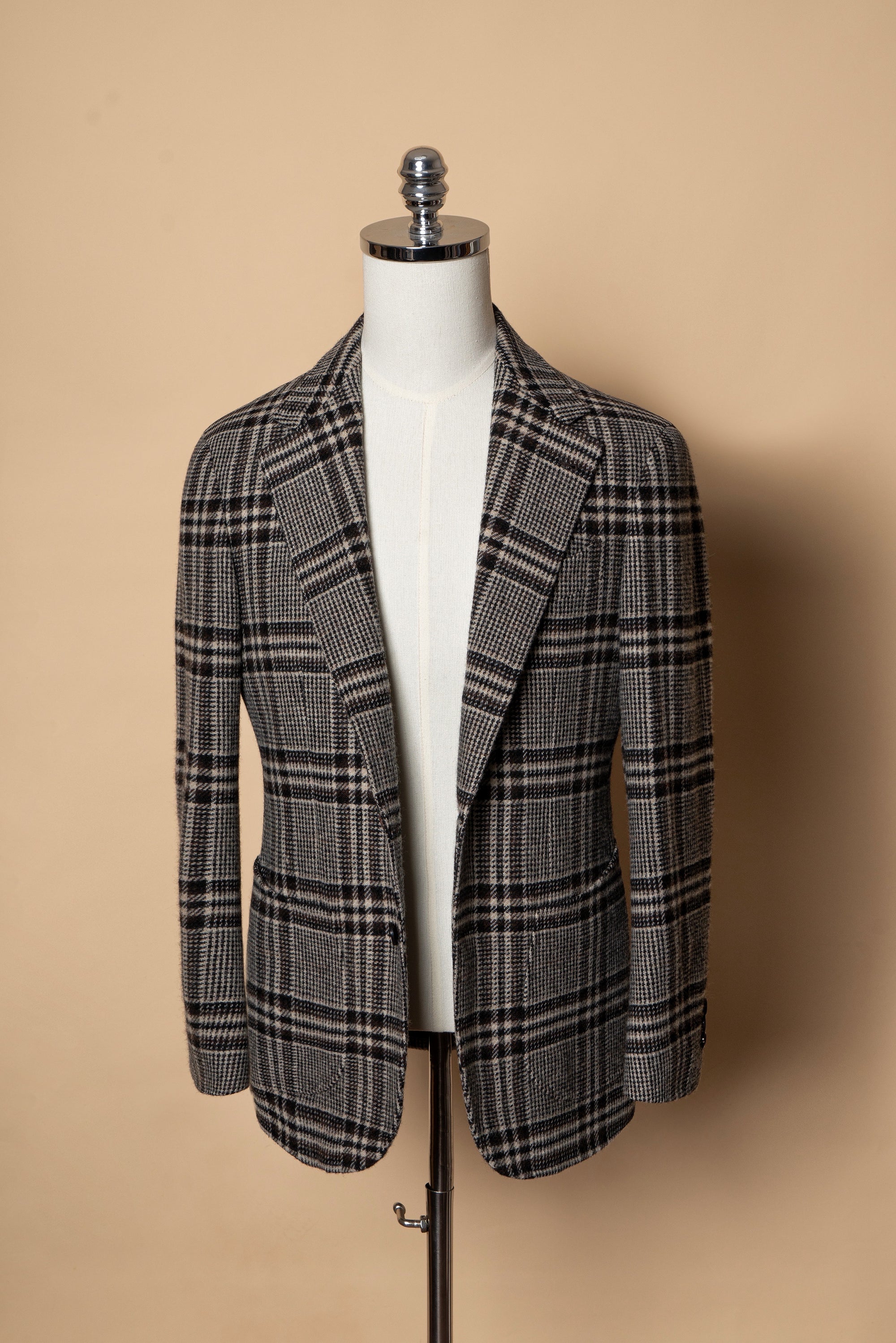 MTO Black Glen Check Tweed Jacket #484