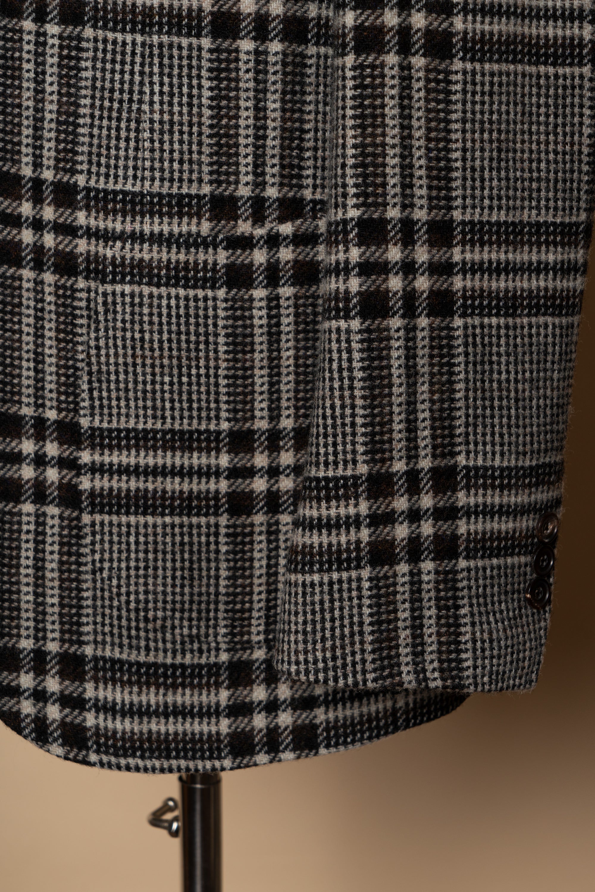 MTO Black Glen Check Tweed Jacket #484