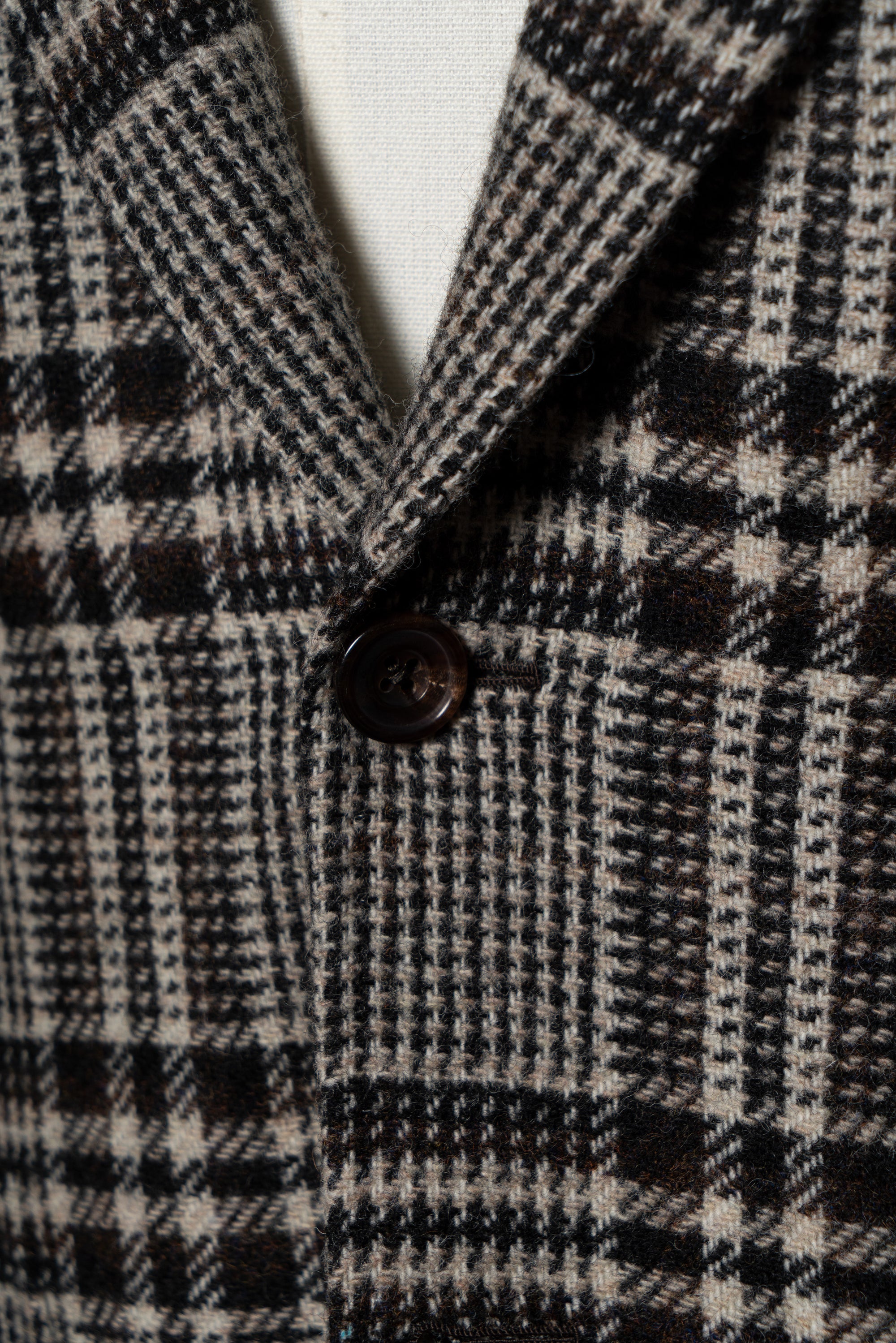 MTO Black Glen Check Tweed Jacket #484