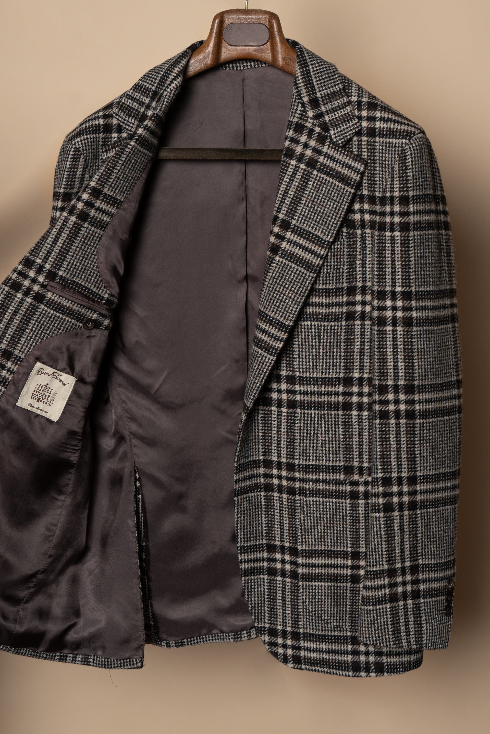 MTO Black Glen Check Tweed Jacket #484