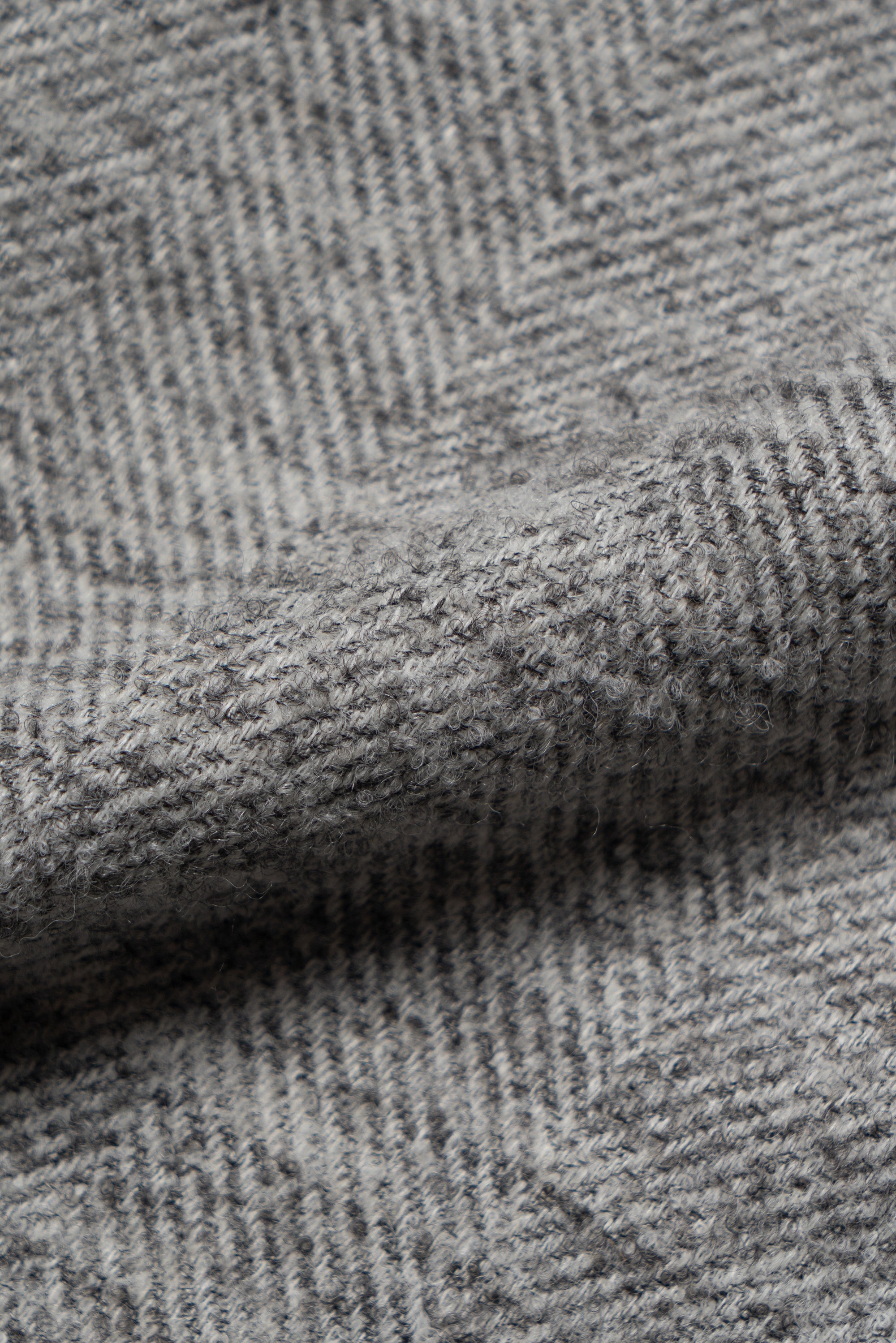 MTO Mist Gray Camel Wool Herringbone Jacket #445