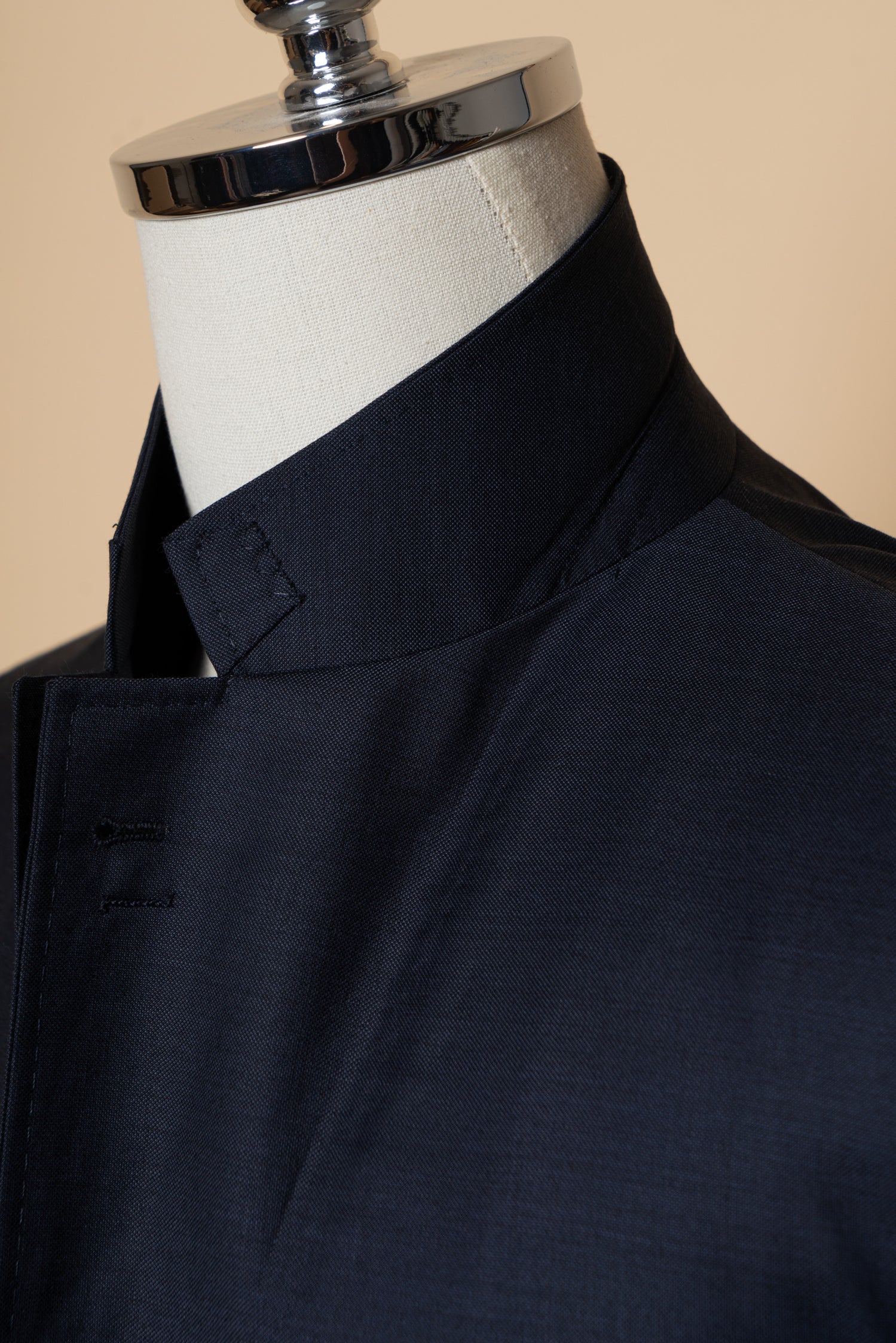 MTO Navy Sharkskin 17 Micron 130s Suit #406