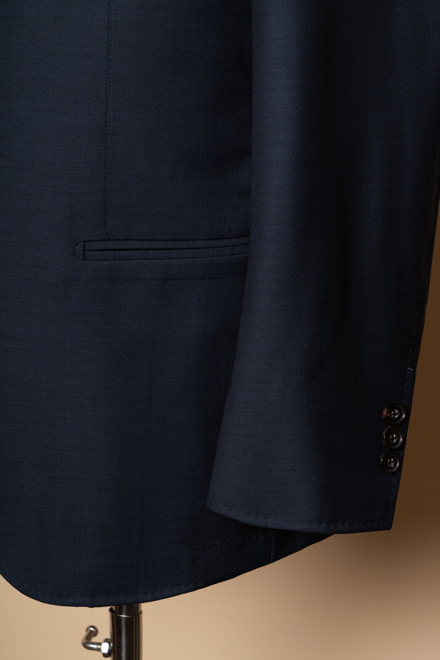 MTO Navy Sharkskin 17 Micron 130s Suit #406